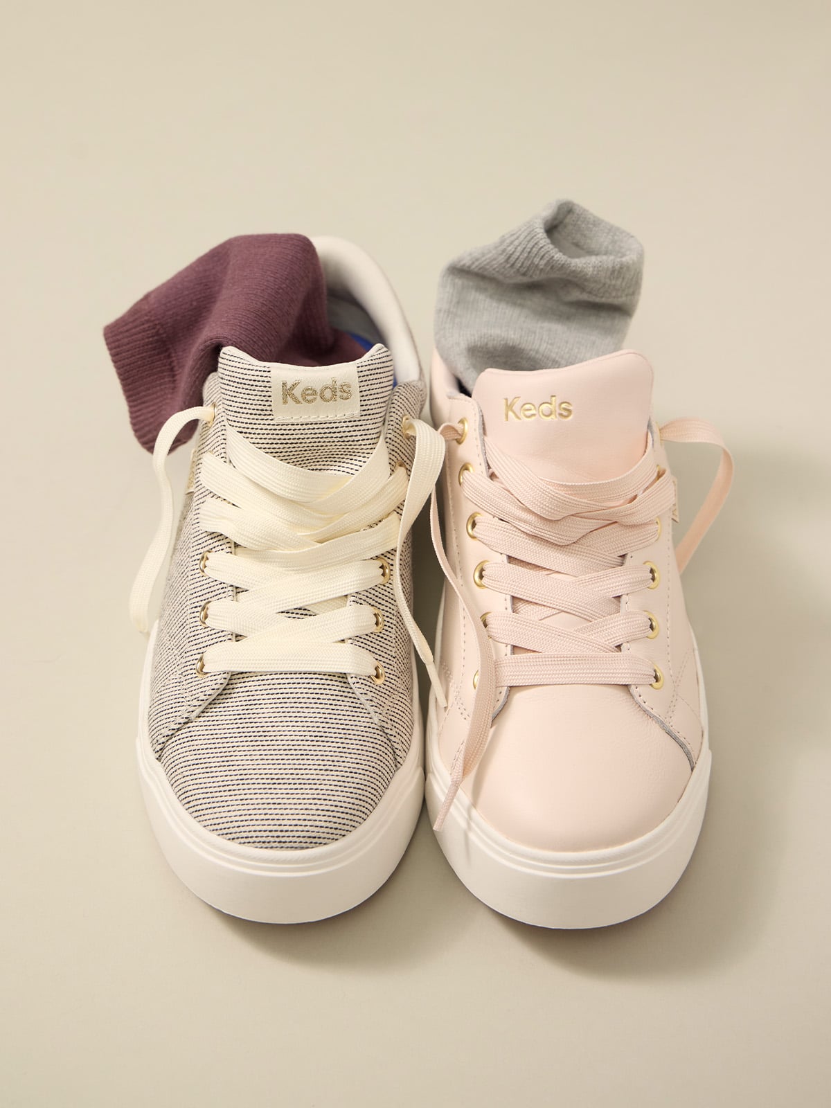 ZAPATILLA CUERO MUJER PARK LEATHER ROSADO KEDS - 2