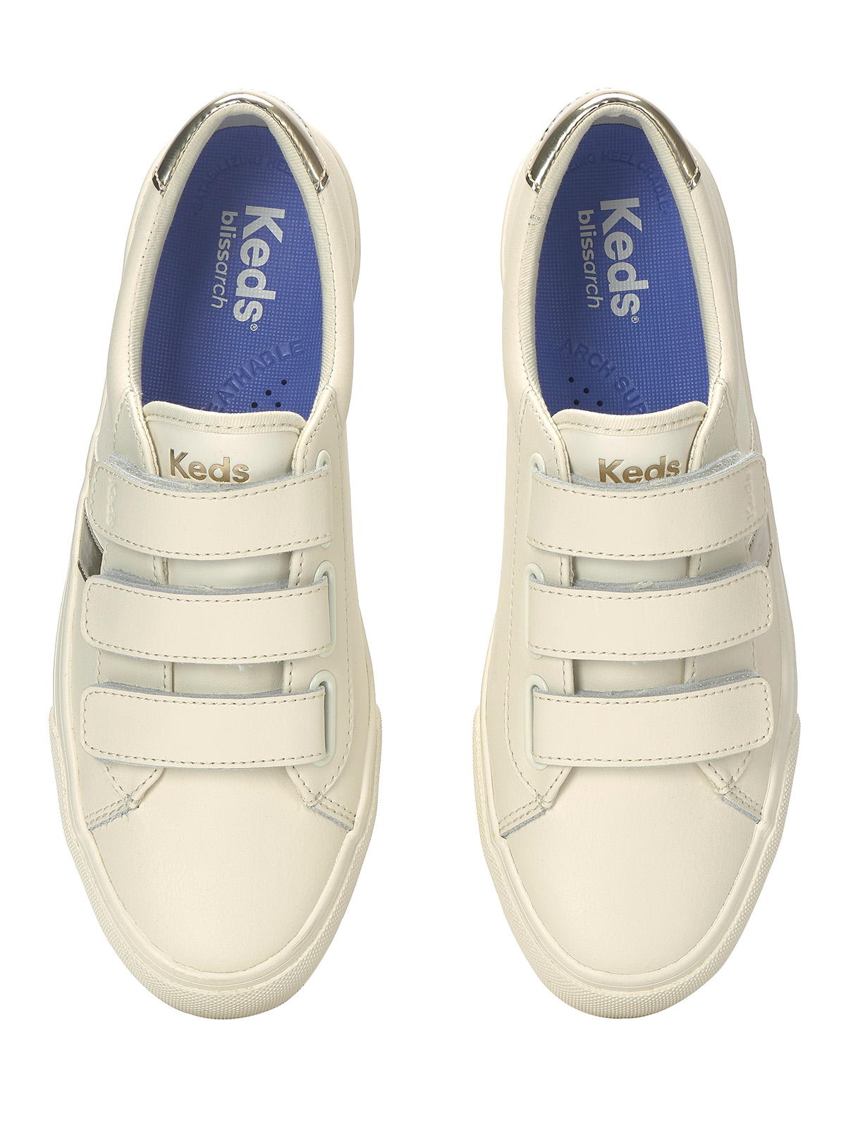ZAPATILLA CUERO MUJER JUMP KICK V LTHR BEIGE KEDS - 4
