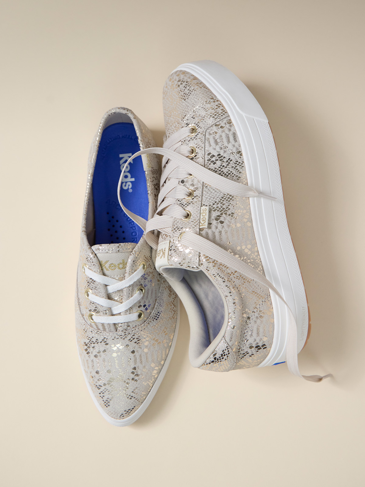 ZAPATILLA CUERO MUJER PARK METALLIC LTHR DORADO KEDS - 2
