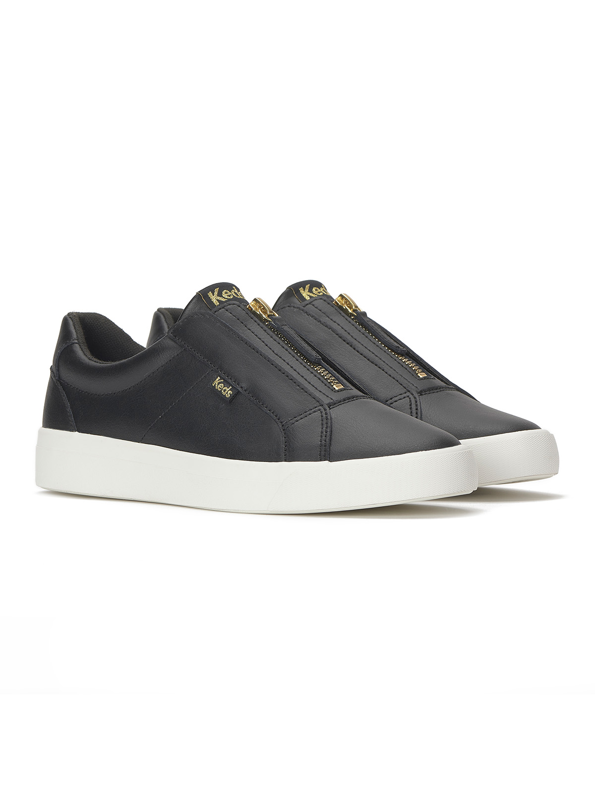 ZAPATILLA CUERO MUJER PURSUIT ZIP LTHR EN COLOR NEGRO KEDS - 4