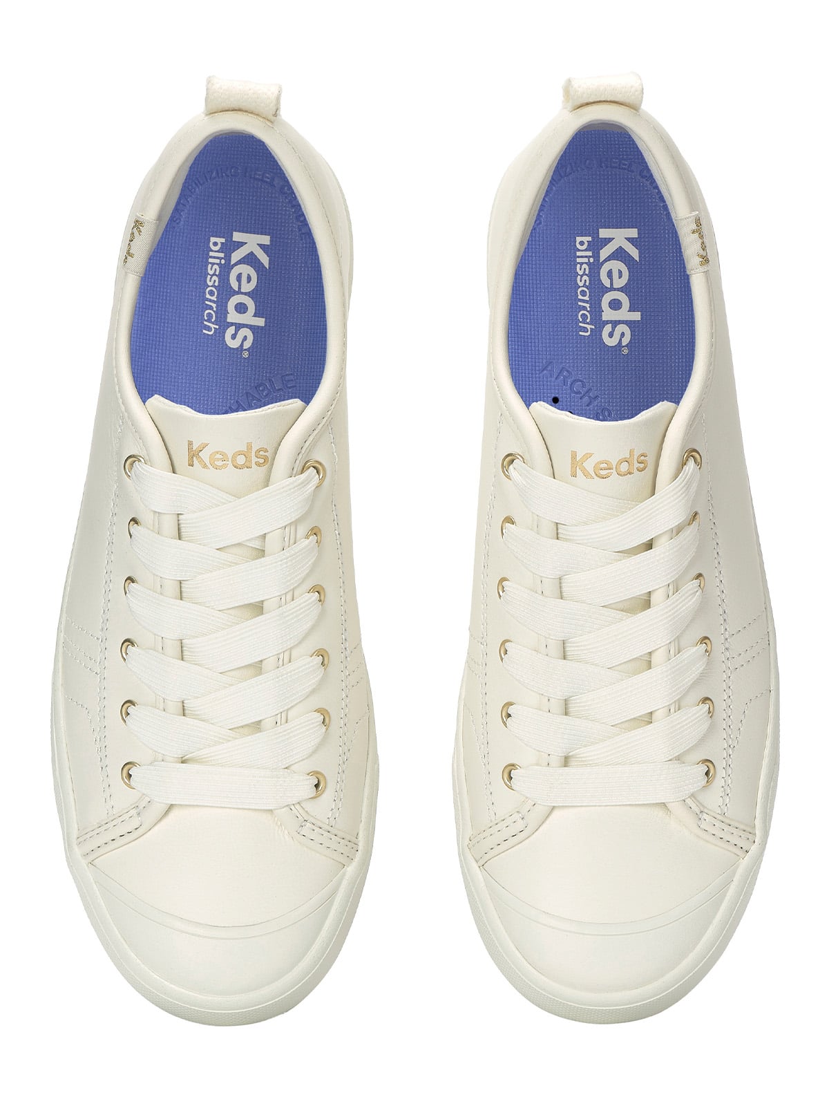 ZAPATILLA CUERO MUJER NEW LTT LEATHER BEIGE KEDS - 4