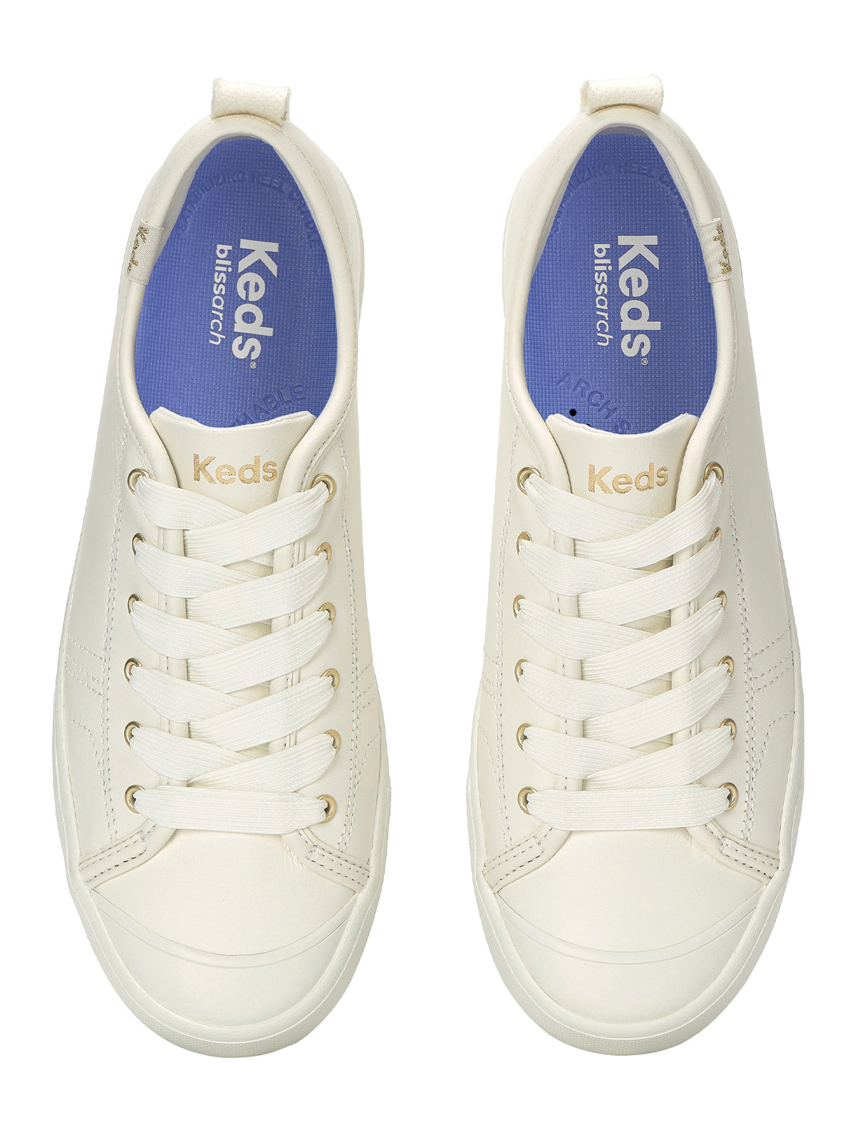 ZAPATILLA CUERO MUJER NEW LTT LEATHER BEIGE KEDS - 4