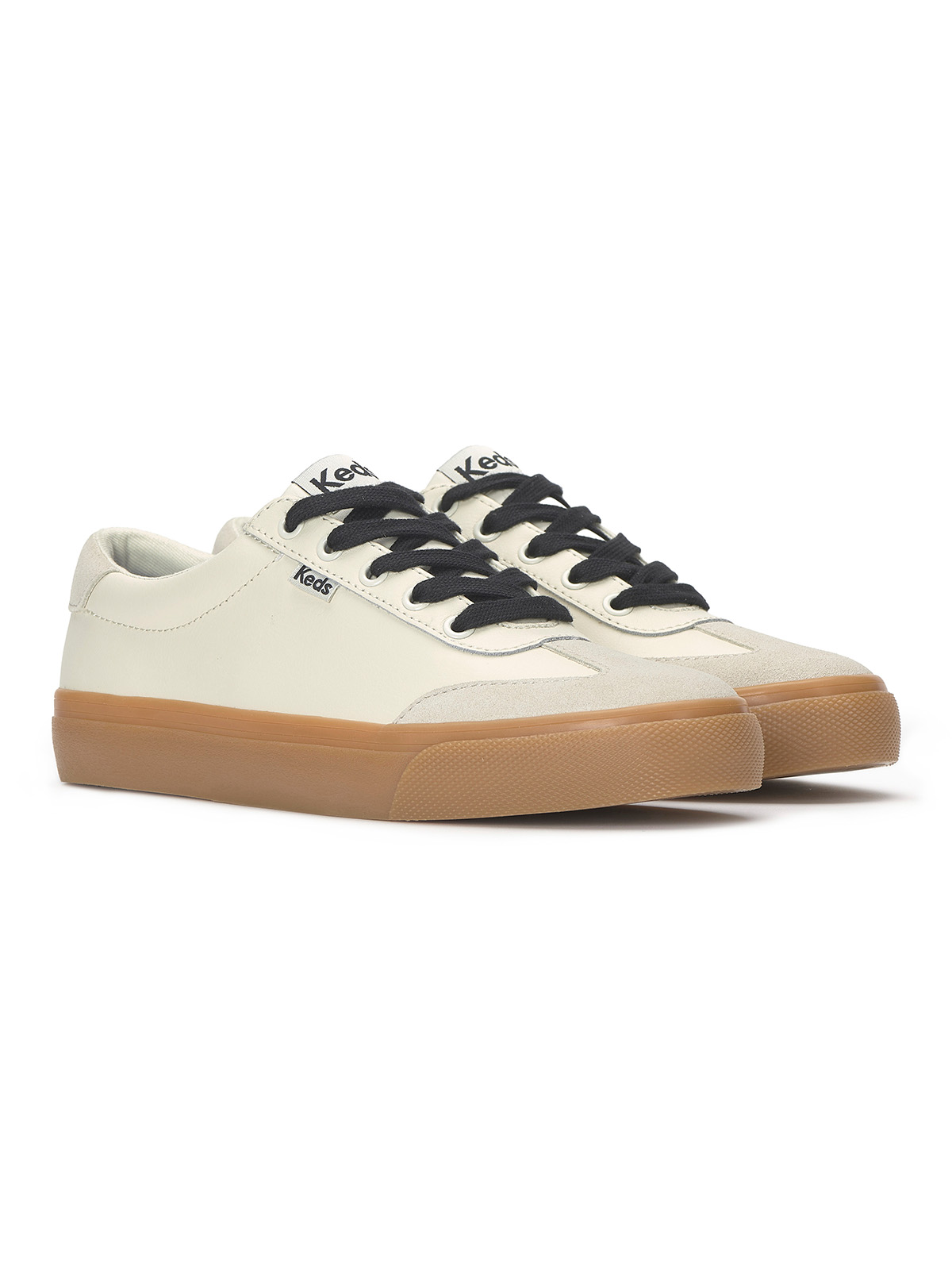 ZAPATILLA CUERO MUJER JUMP KICK T-TOE LTHR BEIGE KEDS - 2