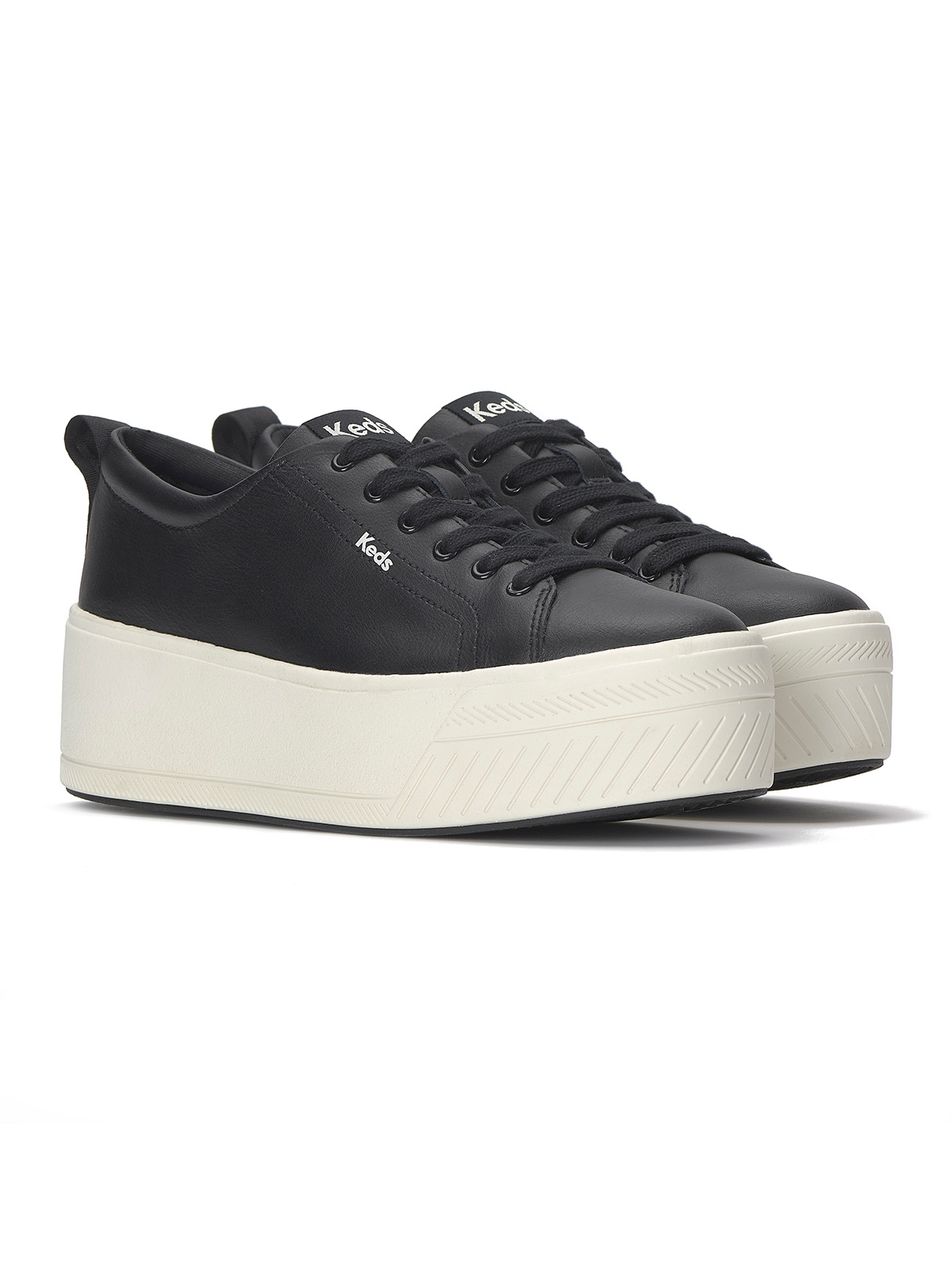ZAPATILLA CUERO MUJER SKYLER LEATHER EN COLOR NEGRO KEDS - 2