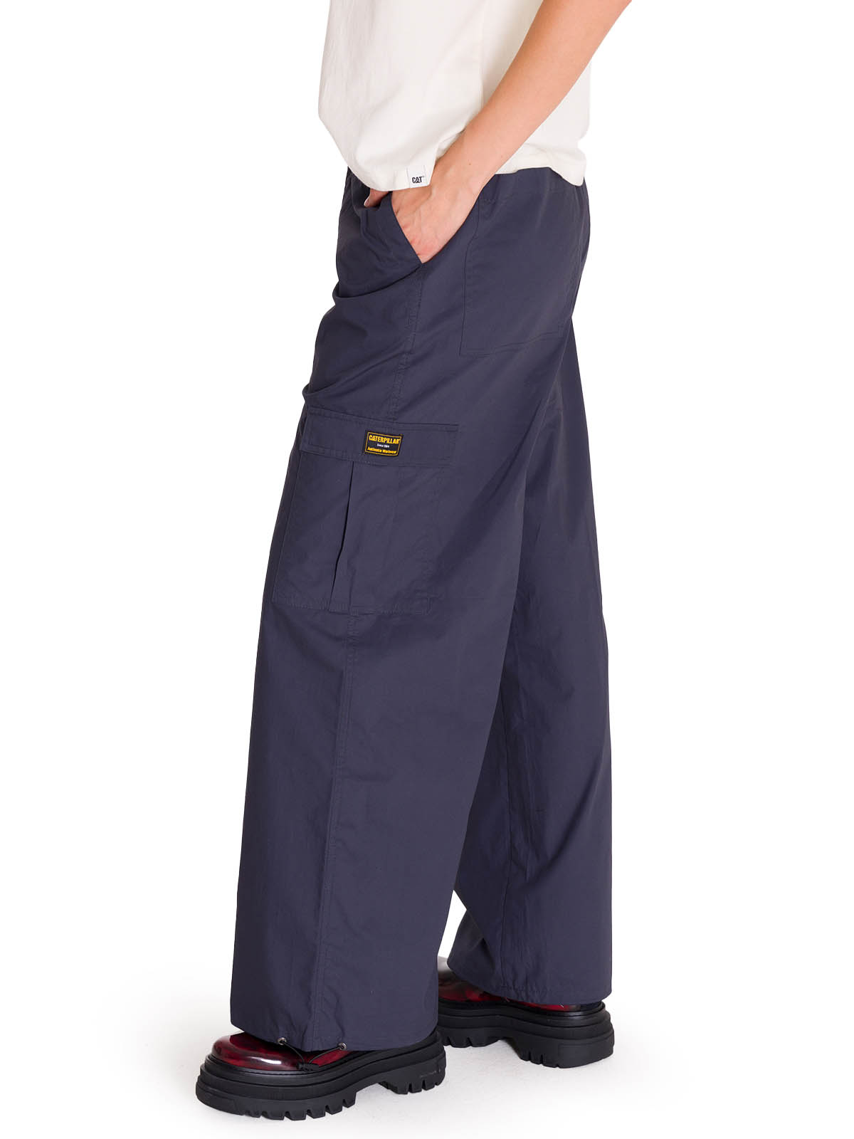 PANTALONES PULL-ON CARGO PARACHUTE MUJER AZUL CAT - 4
