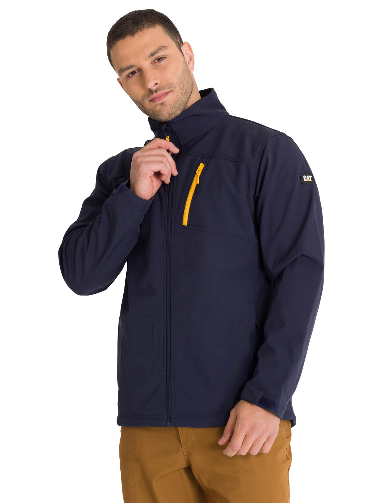 CHAQUETA ESSENTIALS SOFTSHELL HOMBRE AZUL CAT - 1