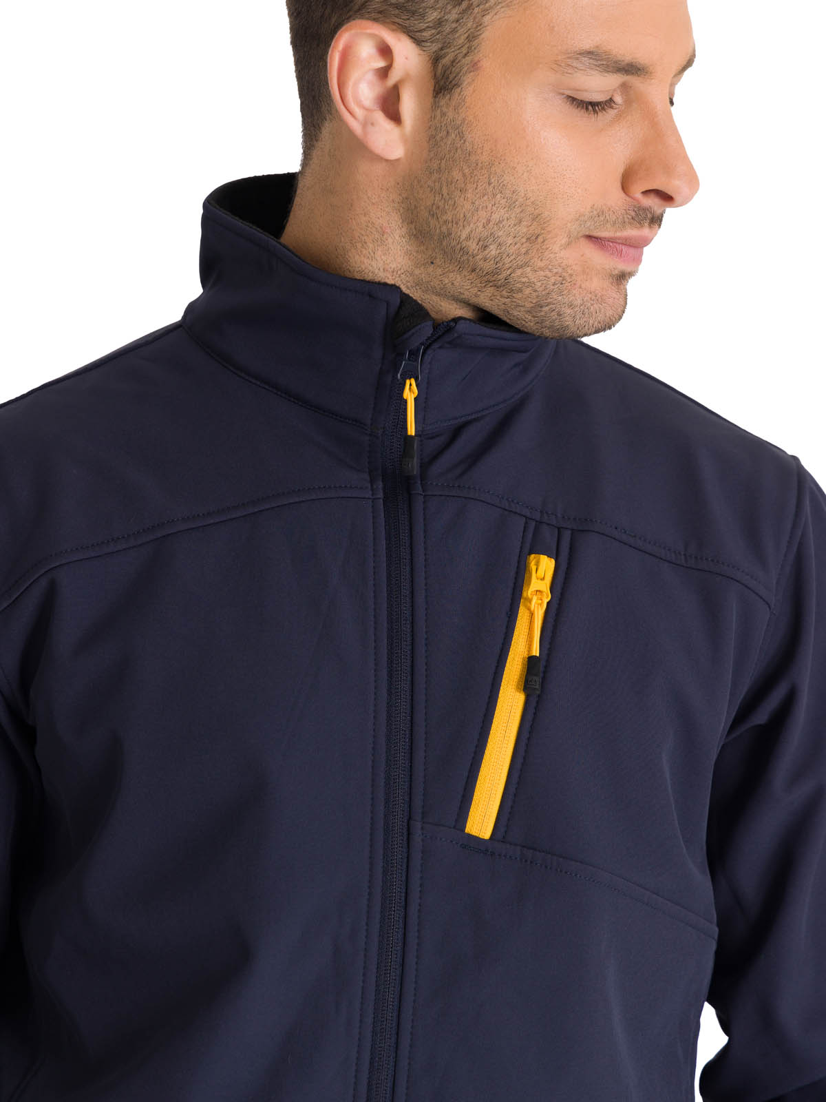 CHAQUETA ESSENTIALS SOFTSHELL HOMBRE AZUL CAT - 5