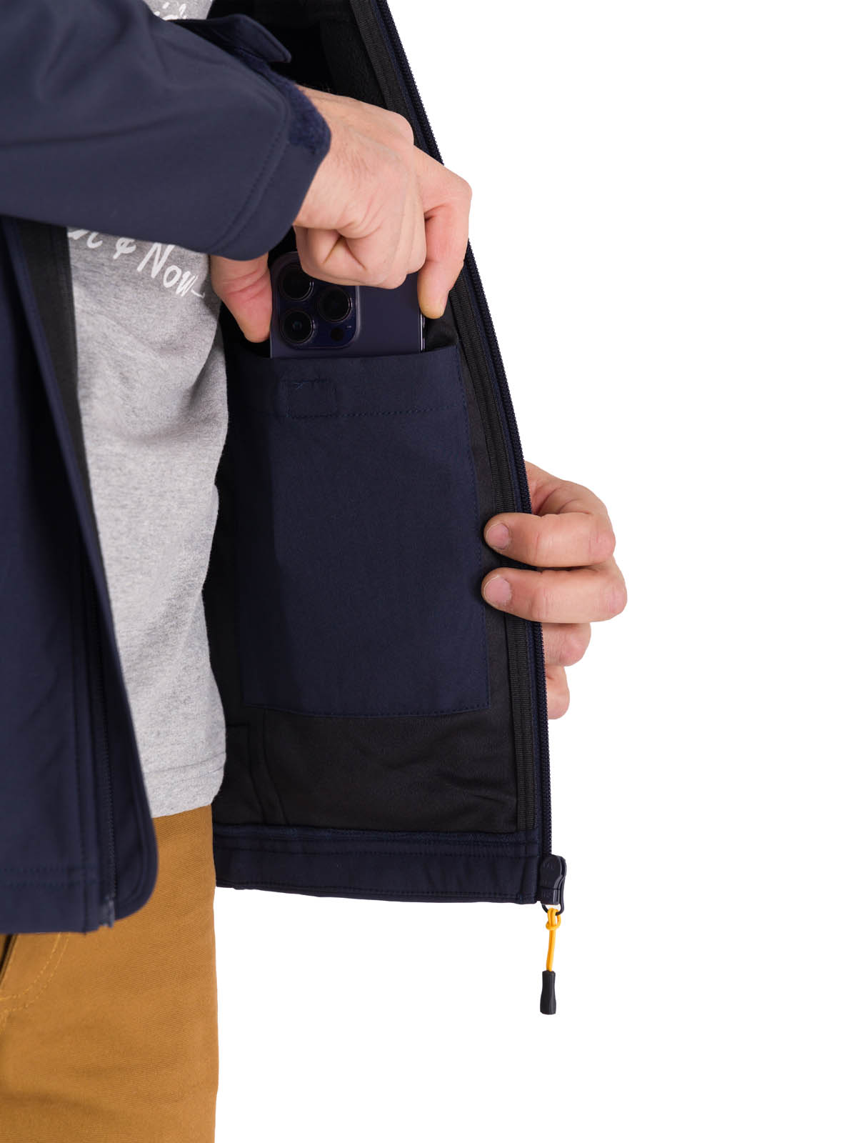 CHAQUETA ESSENTIALS SOFTSHELL HOMBRE AZUL CAT - 7