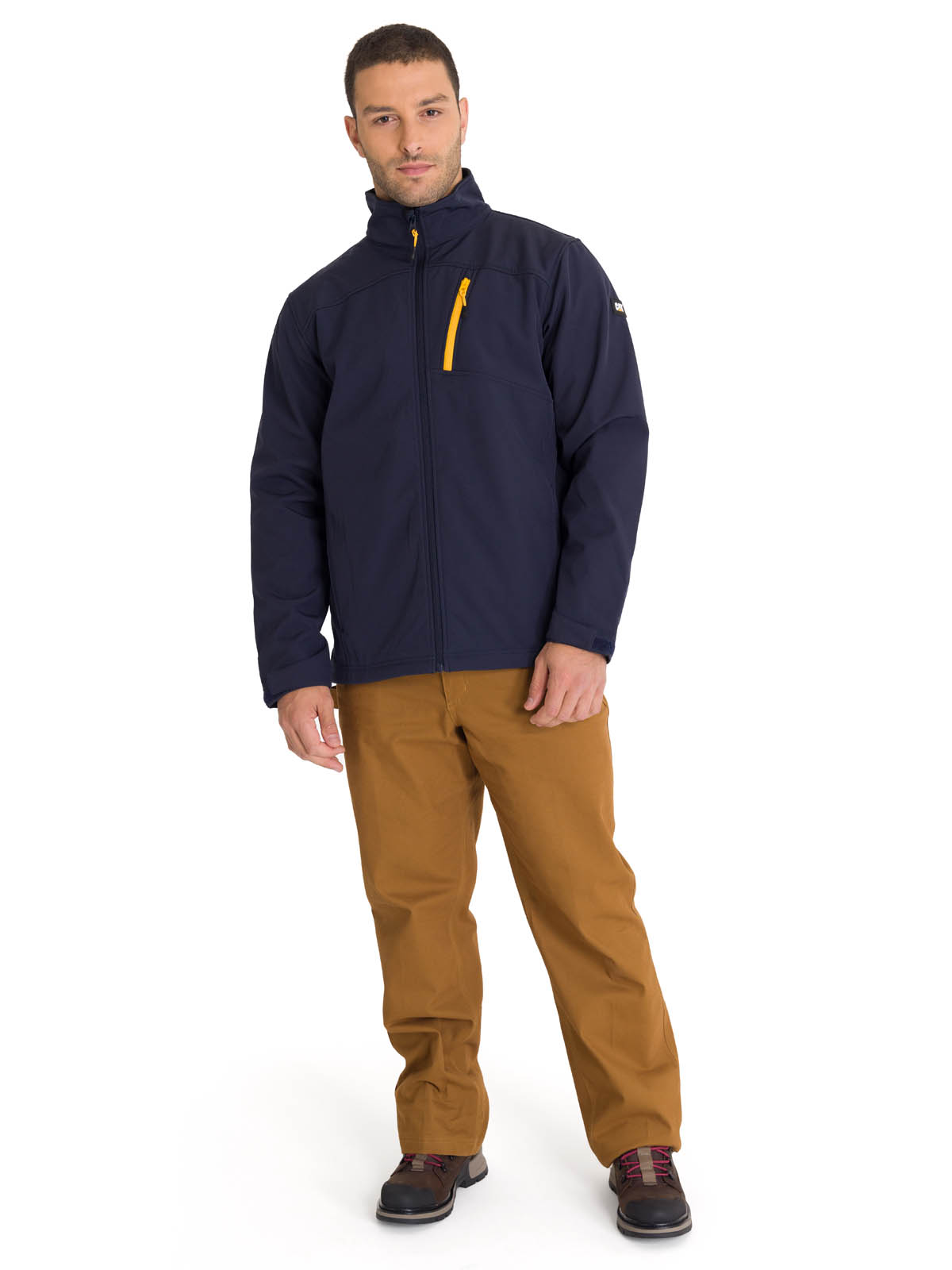 CHAQUETA ESSENTIALS SOFTSHELL HOMBRE AZUL CAT - 8
