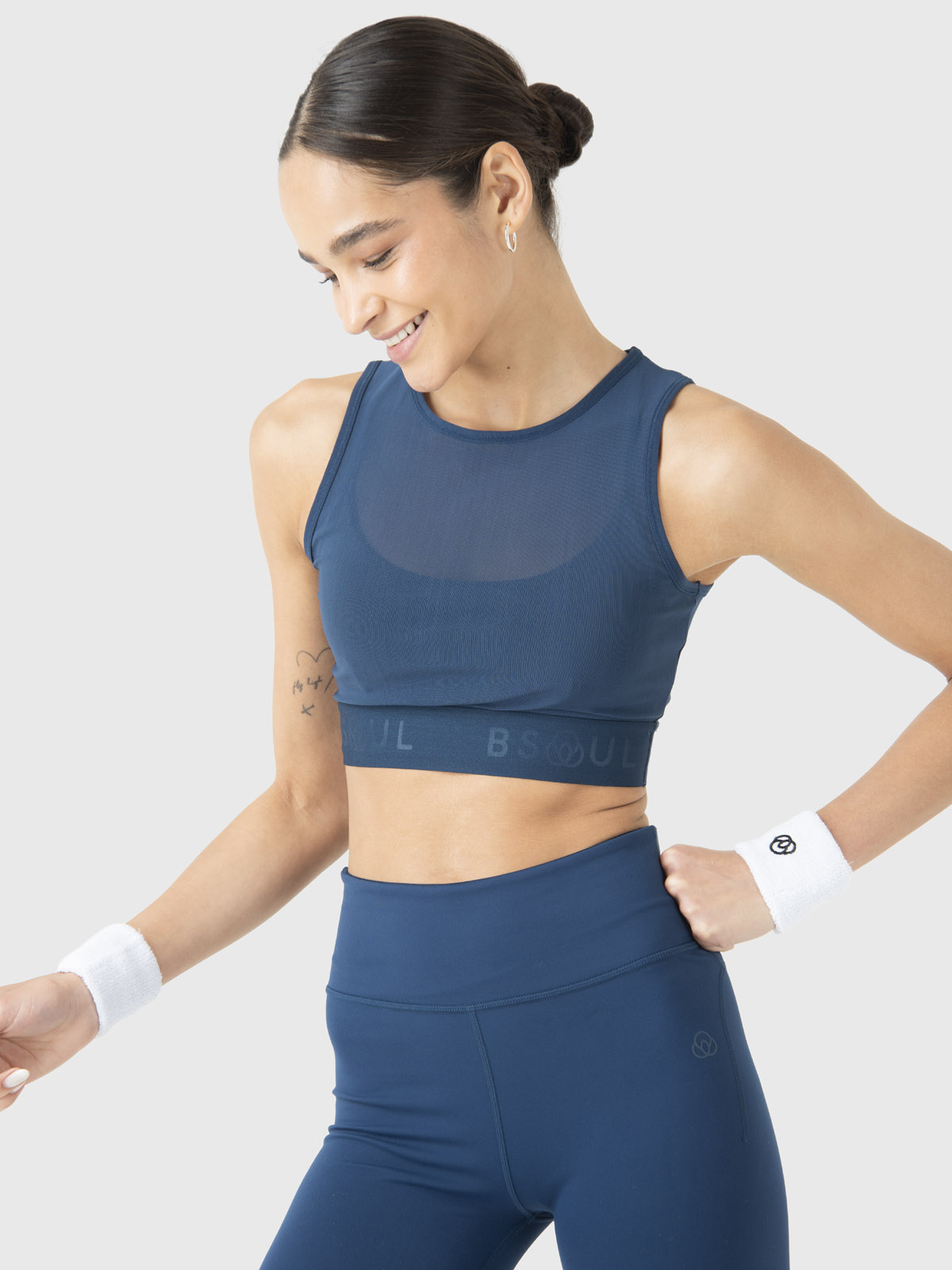 PETO DEPORTIVO MUJER CROPPED VEST AZUL BSOUL - 2