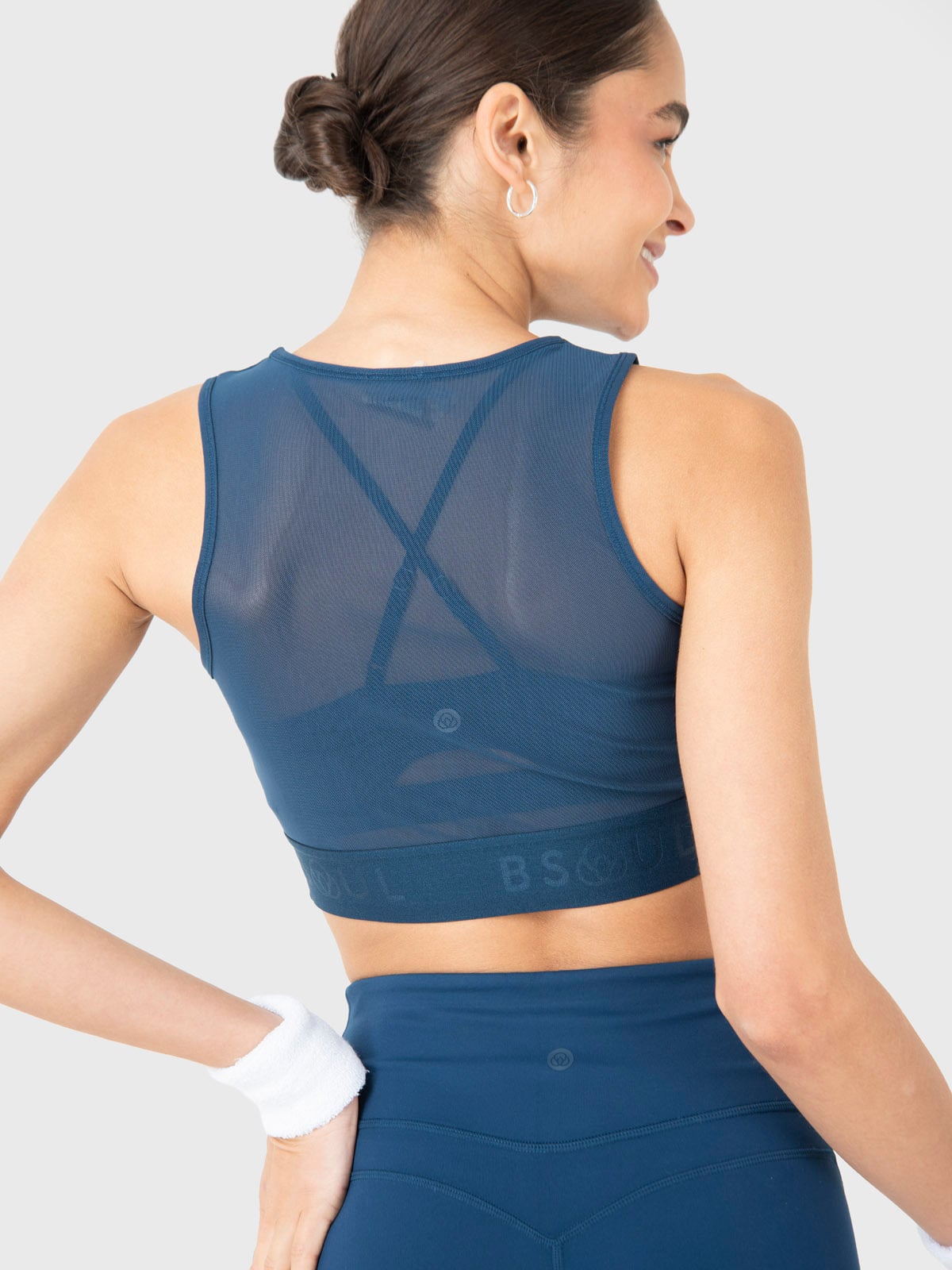 PETO DEPORTIVO MUJER CROPPED VEST AZUL BSOUL - 4