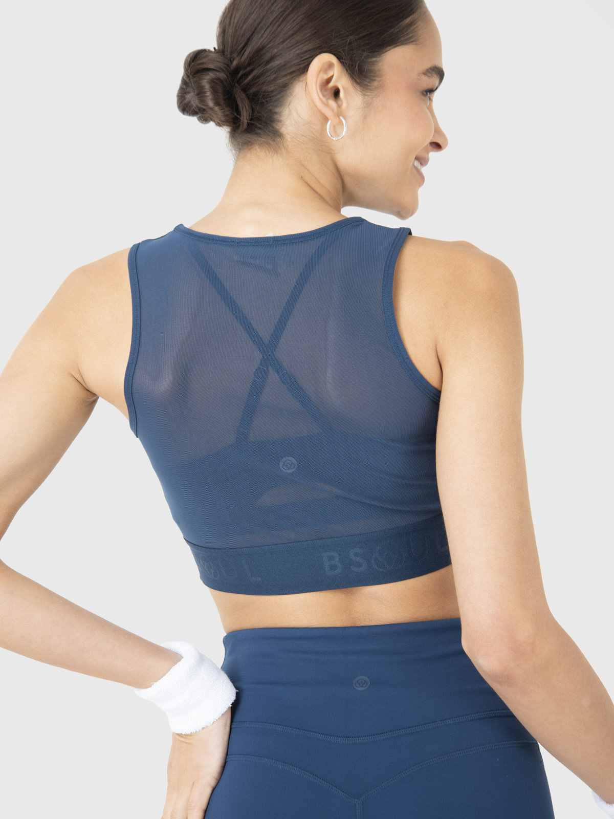 PETO DEPORTIVO MUJER CROPPED VEST AZUL BSOUL - 4