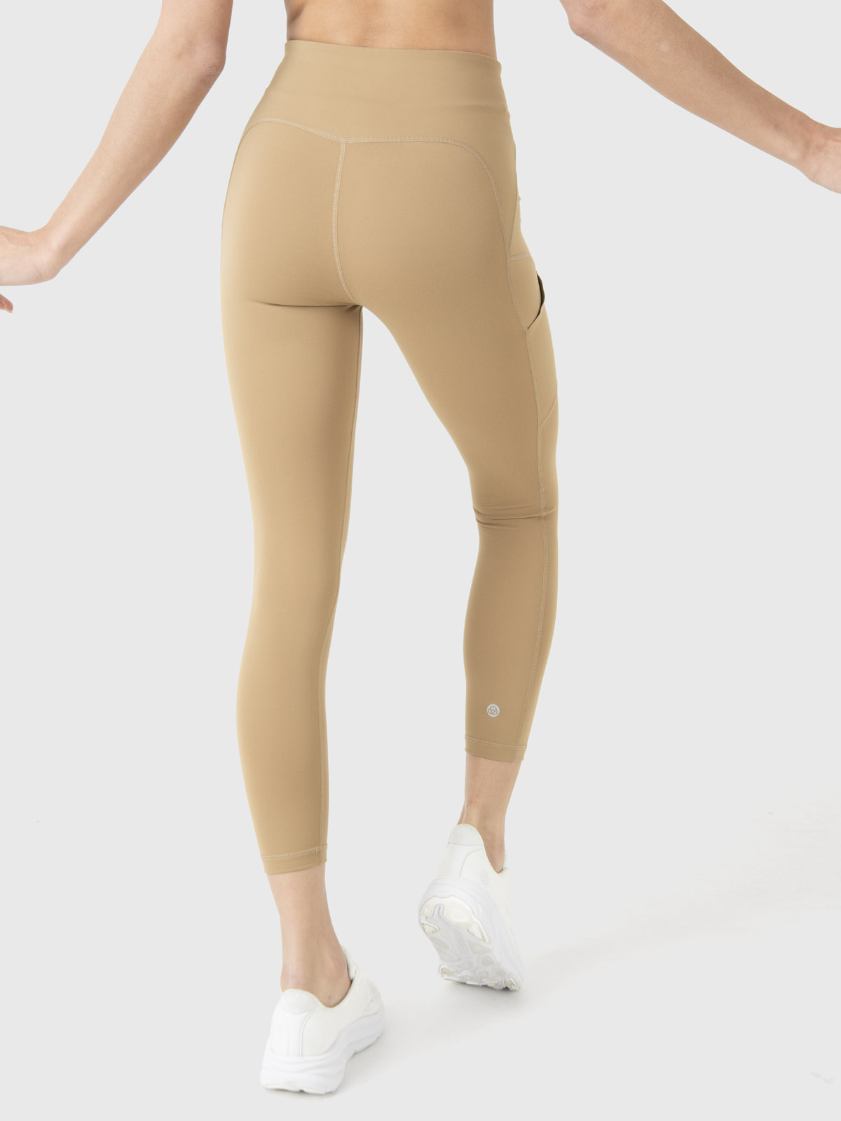 CALZA DEPORTIVA MUJER POCKET ANKLE LEGG EN COLOR CAFE CLARO BSOUL - 4