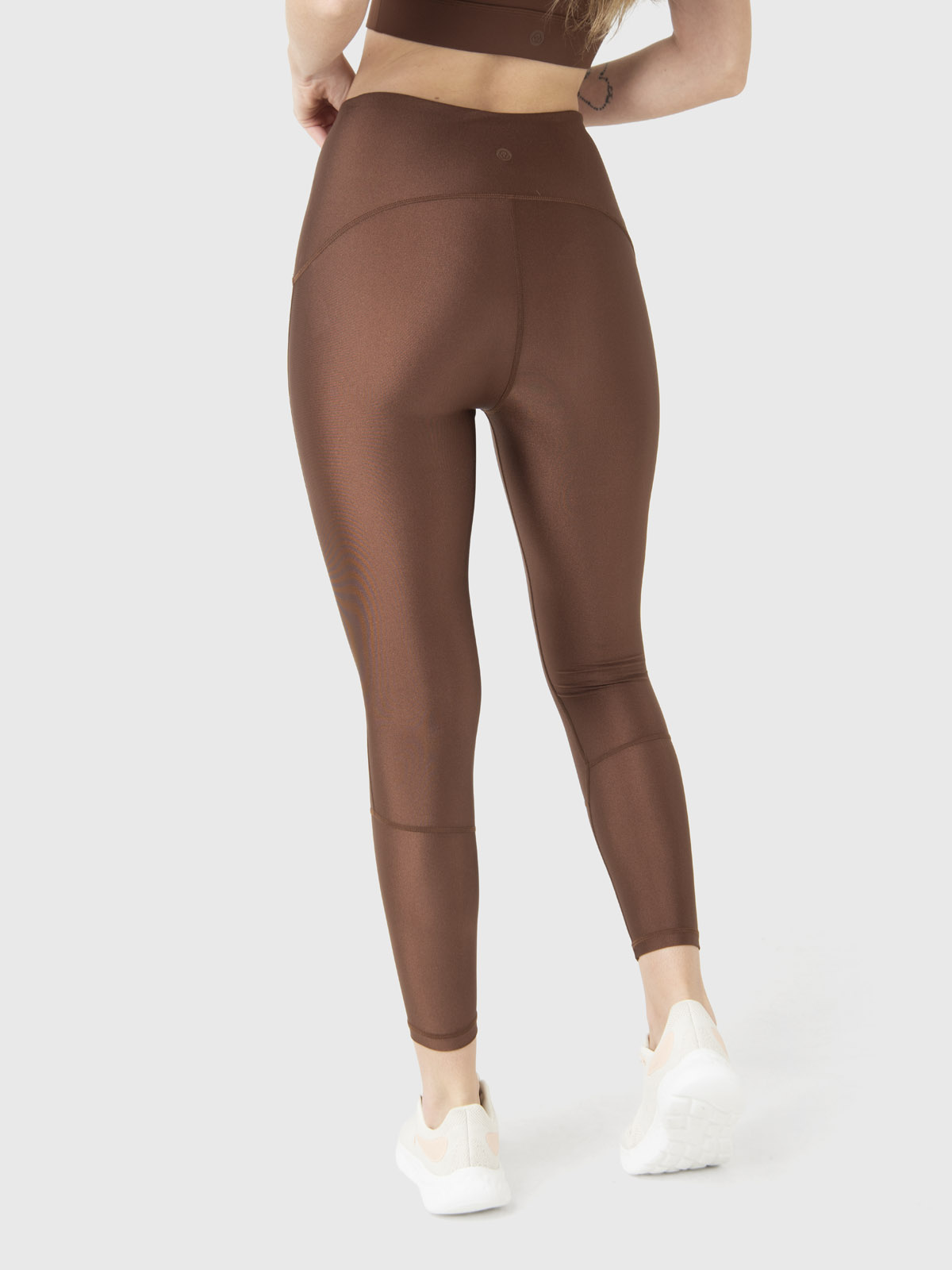 CALZA DEPORTIVA MUJER SHIMMER ANKLE LEGG EN COLOR CAFE OSCURO BSOUL - 5