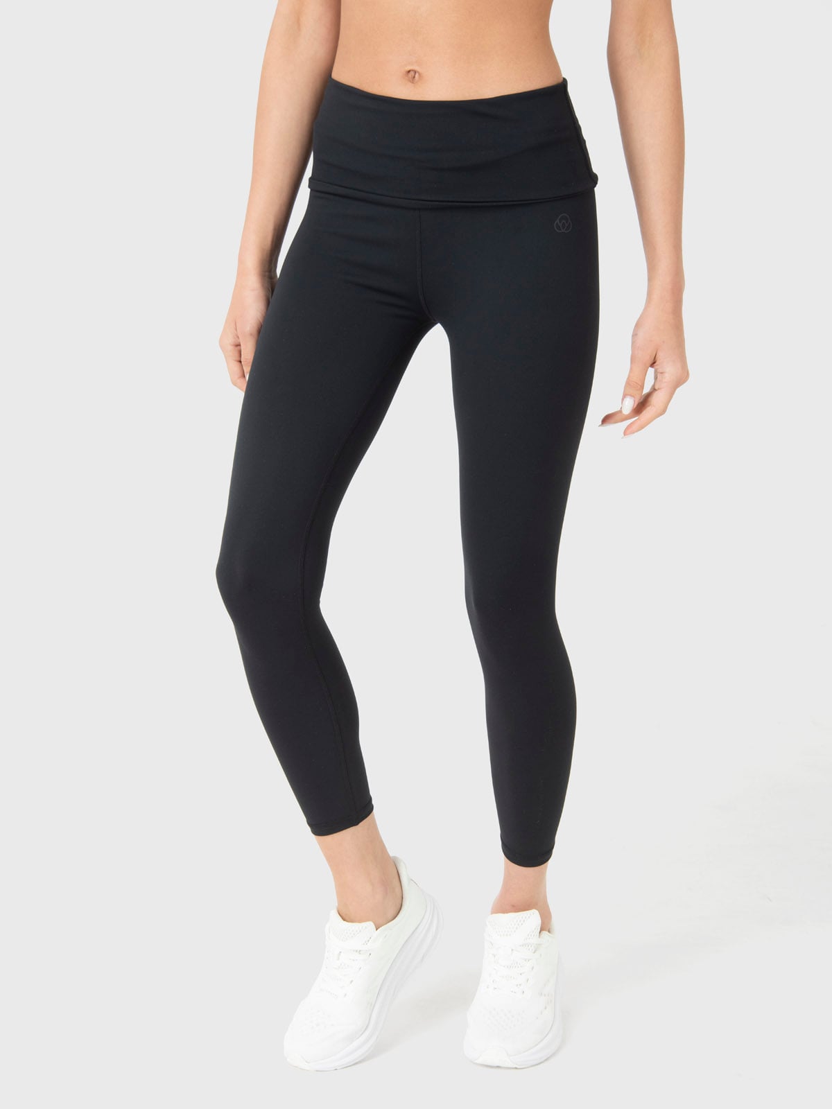CALZA DEPORTIVA MUJER ANKLE FOLDOVER EN COLOR NEGRO BSOUL - 1