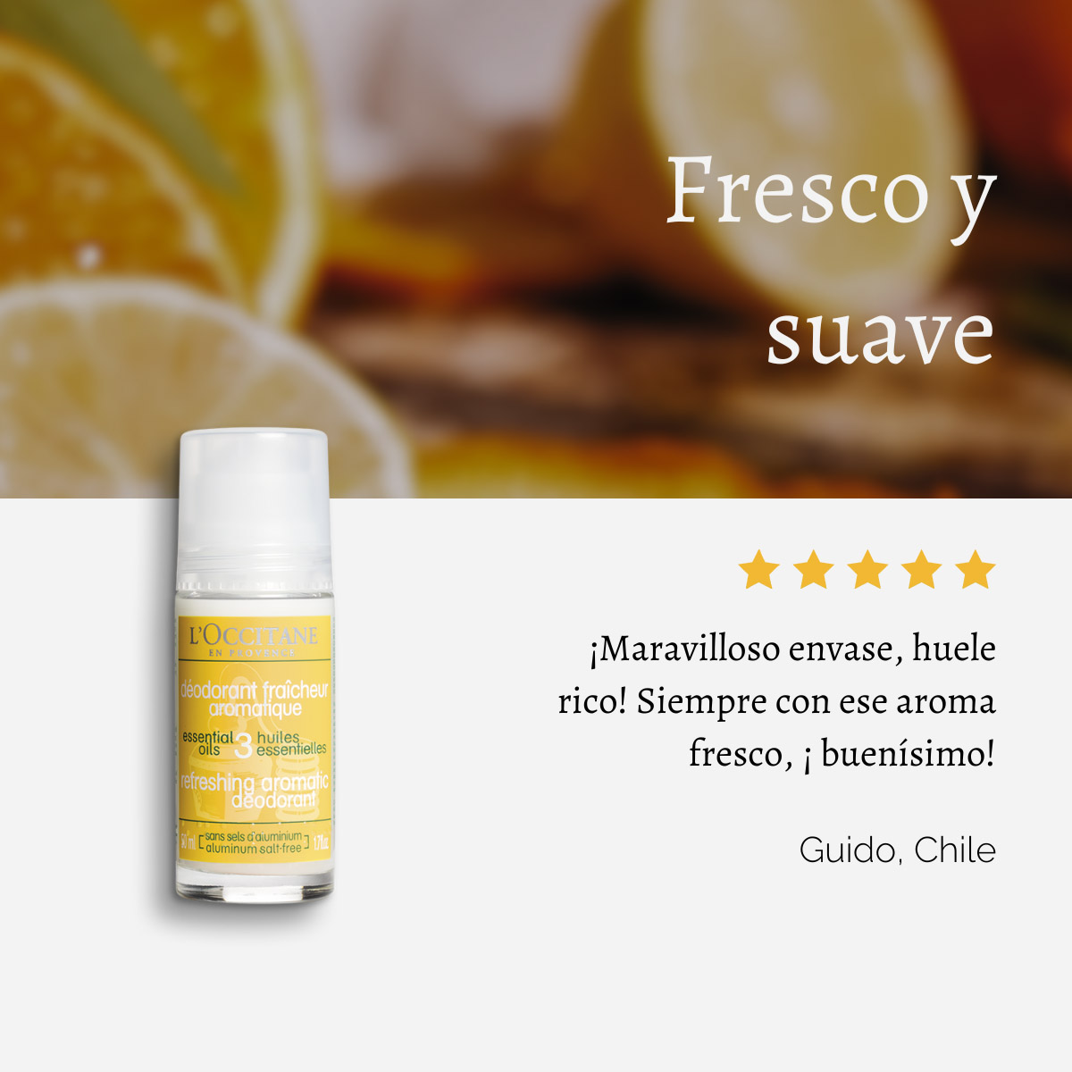 DESODORANTE ROLL-ON REFRESCANTE AROMACOLOGÍA 50 ML L'OCCITANE - 3
