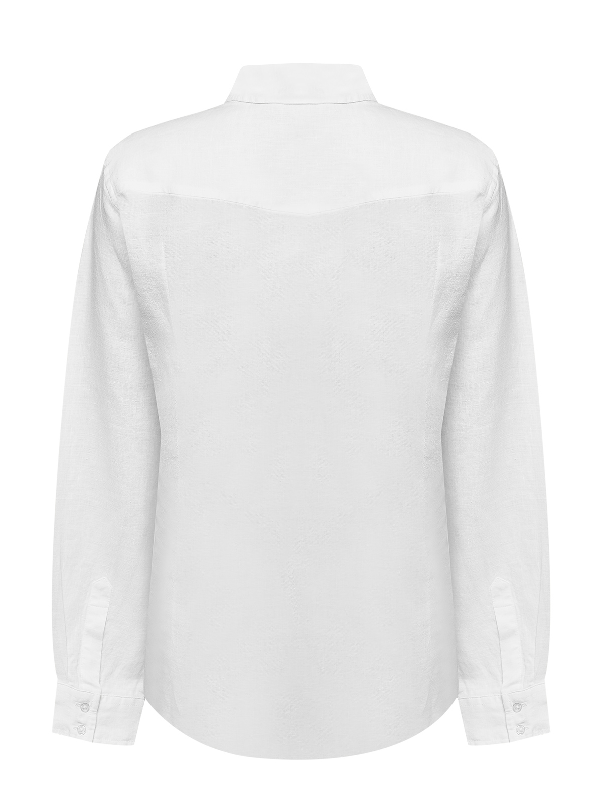 BLUSA LINO ORGÁNICO MUJER LIRIO EN COLOR BLANCO ROCKFORD - 2