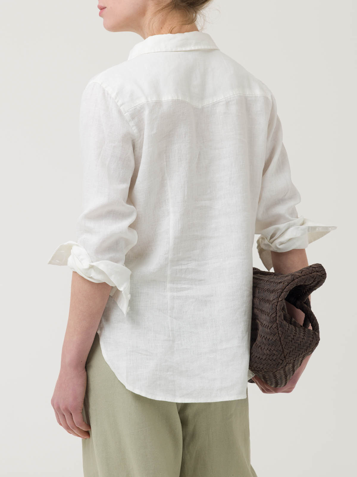 BLUSA LINO ORGÁNICO MUJER LIRIO EN COLOR BLANCO ROCKFORD - 6