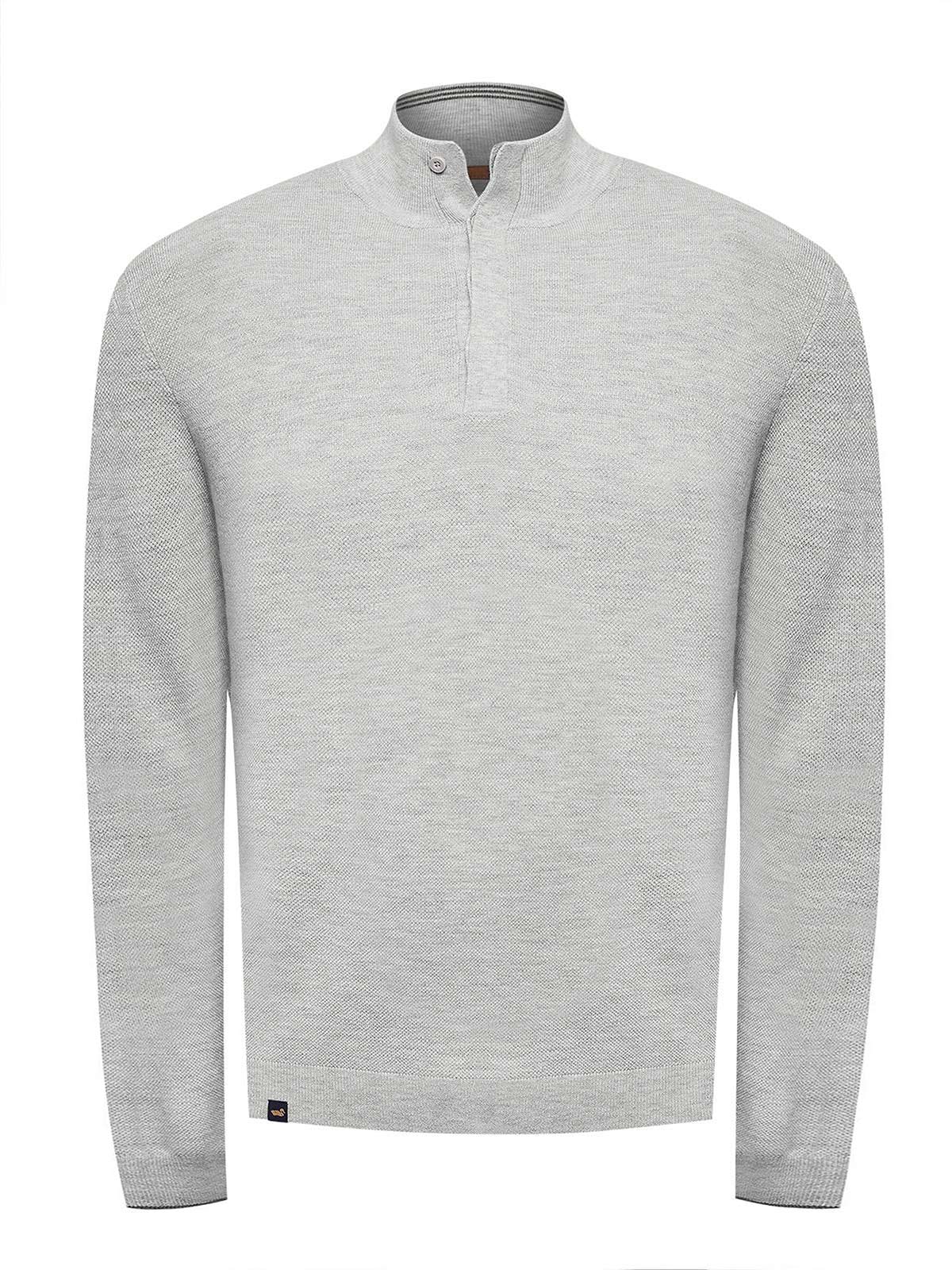 SWEATER LANA MERCERIZADA HOMBRE LUCCA GRIS ROCKFORD - 1