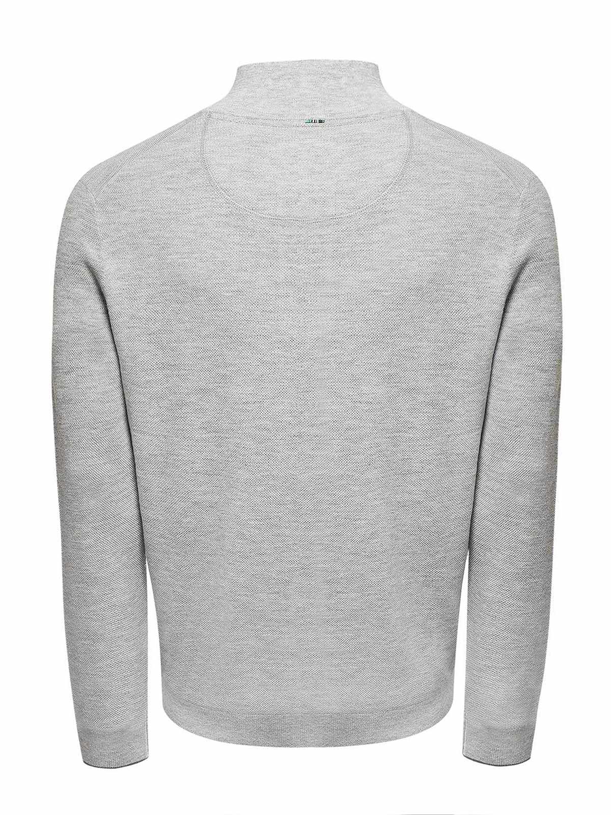 SWEATER LANA MERCERIZADA HOMBRE LUCCA GRIS ROCKFORD - 2