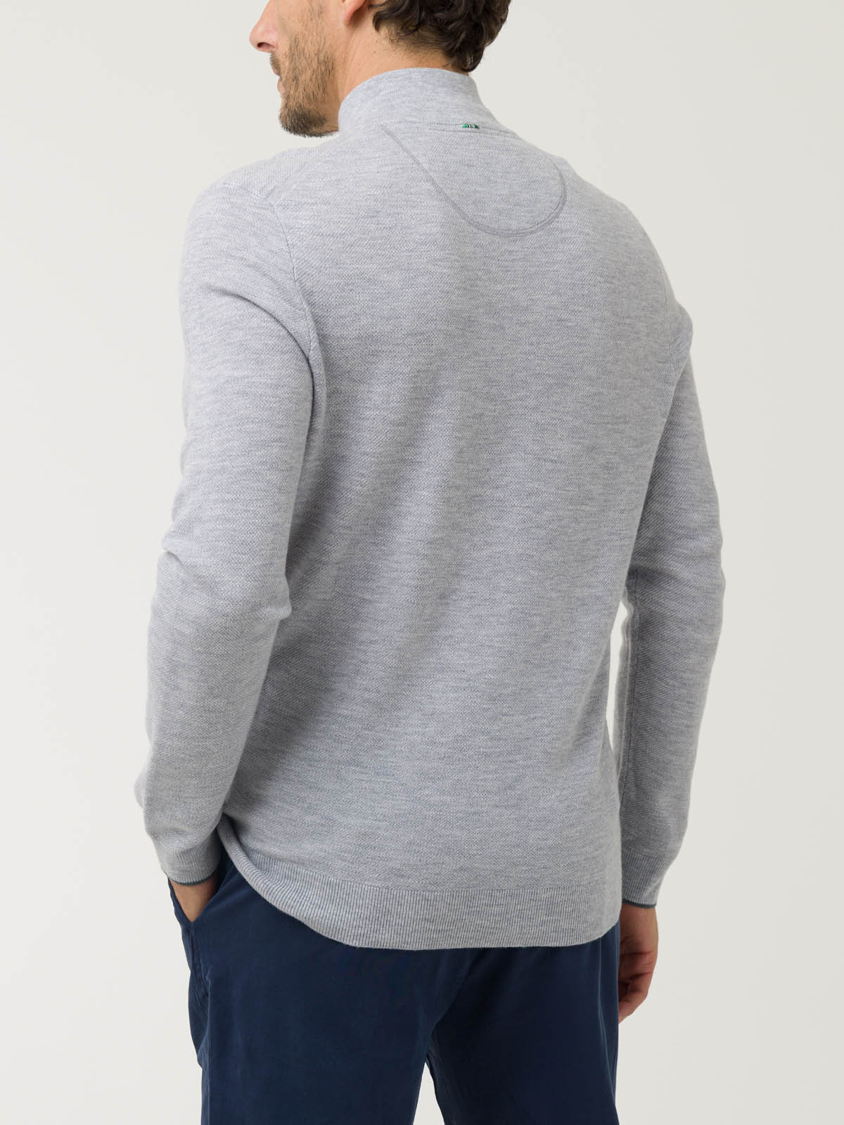 SWEATER LANA MERCERIZADA HOMBRE LUCCA GRIS ROCKFORD - 7
