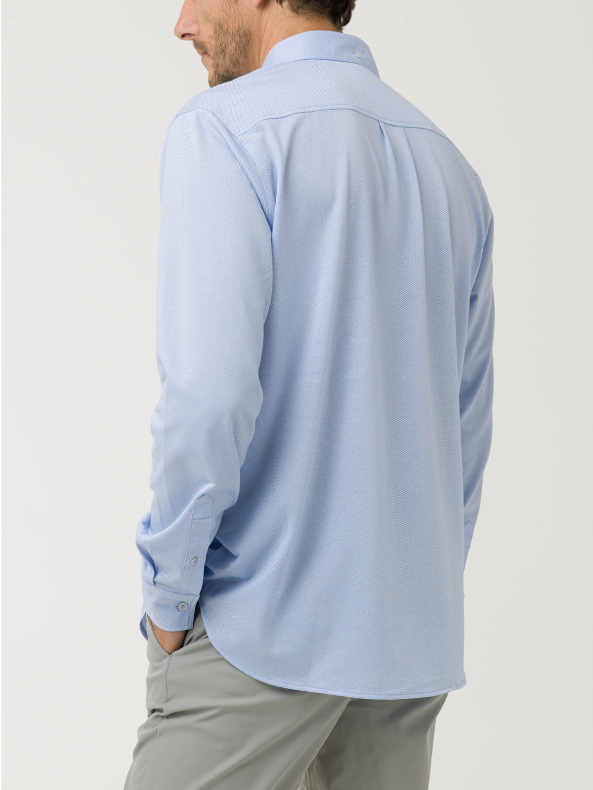 CAMISA ALGODÓN SUPIMA® HOMBRE JERSEY AZUL ROCKFORD - 6