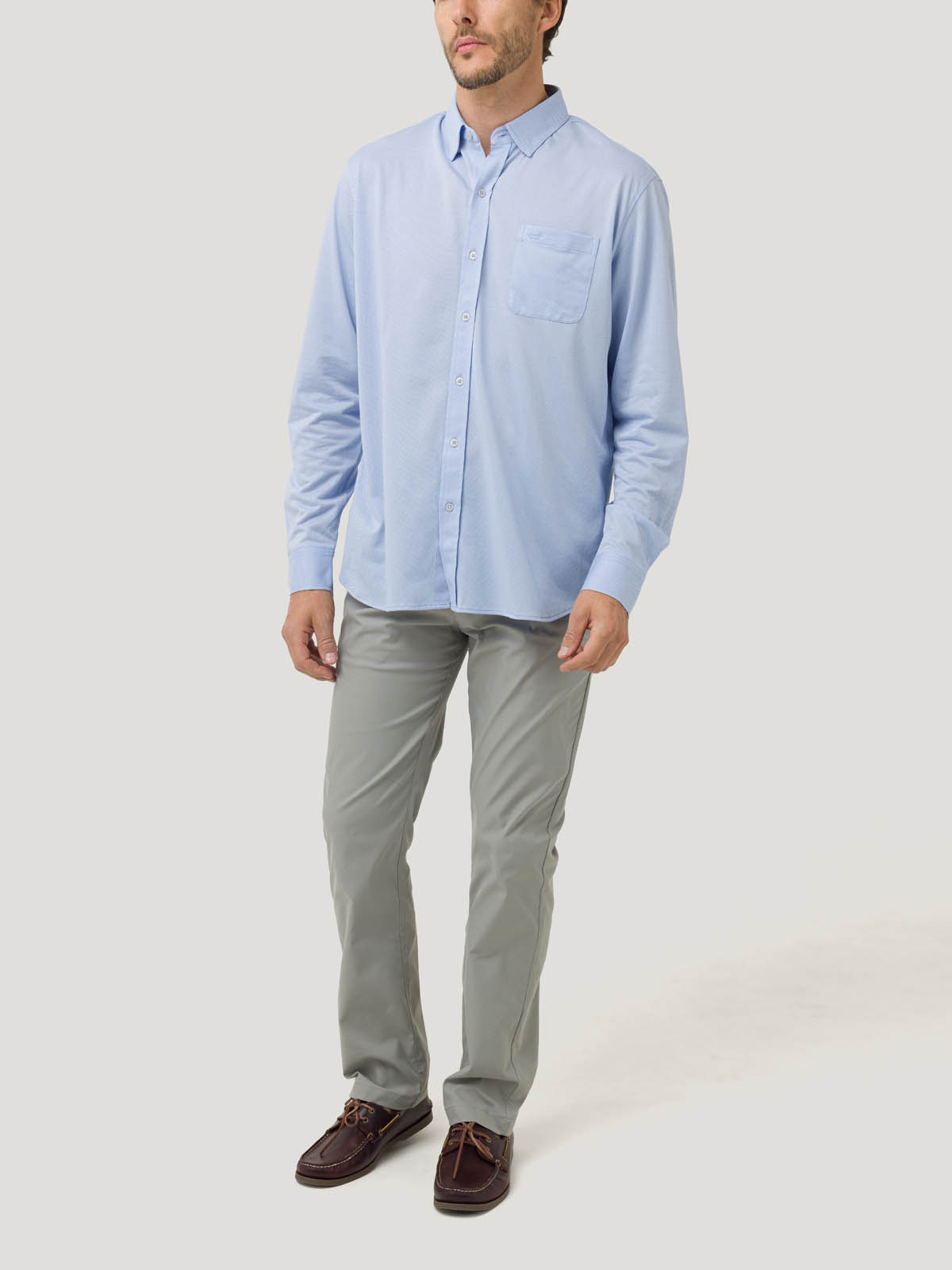 CAMISA ALGODÓN SUPIMA® HOMBRE JERSEY AZUL ROCKFORD - 8