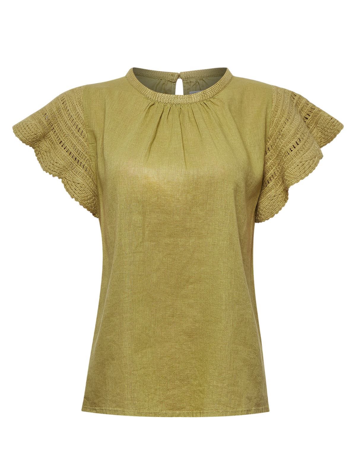 BLUSA ALGODÓN ORGÁNICO MUJER FILKA VERDE ROCKFORD - 1