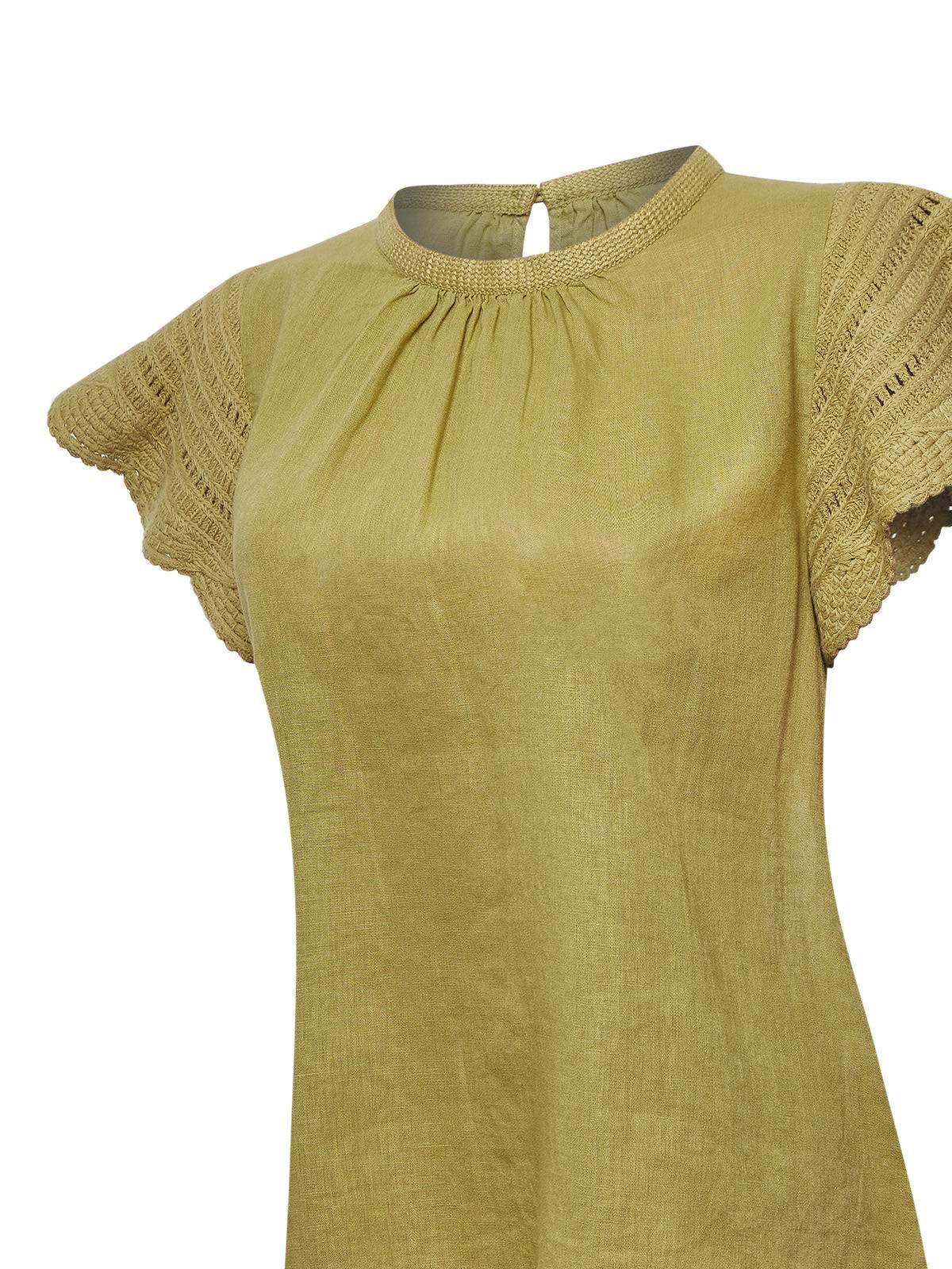 BLUSA ALGODÓN ORGÁNICO MUJER FILKA VERDE ROCKFORD - 4