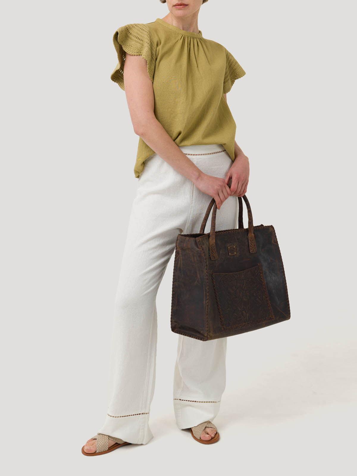 BLUSA ALGODÓN ORGÁNICO MUJER FILKA VERDE ROCKFORD - 9