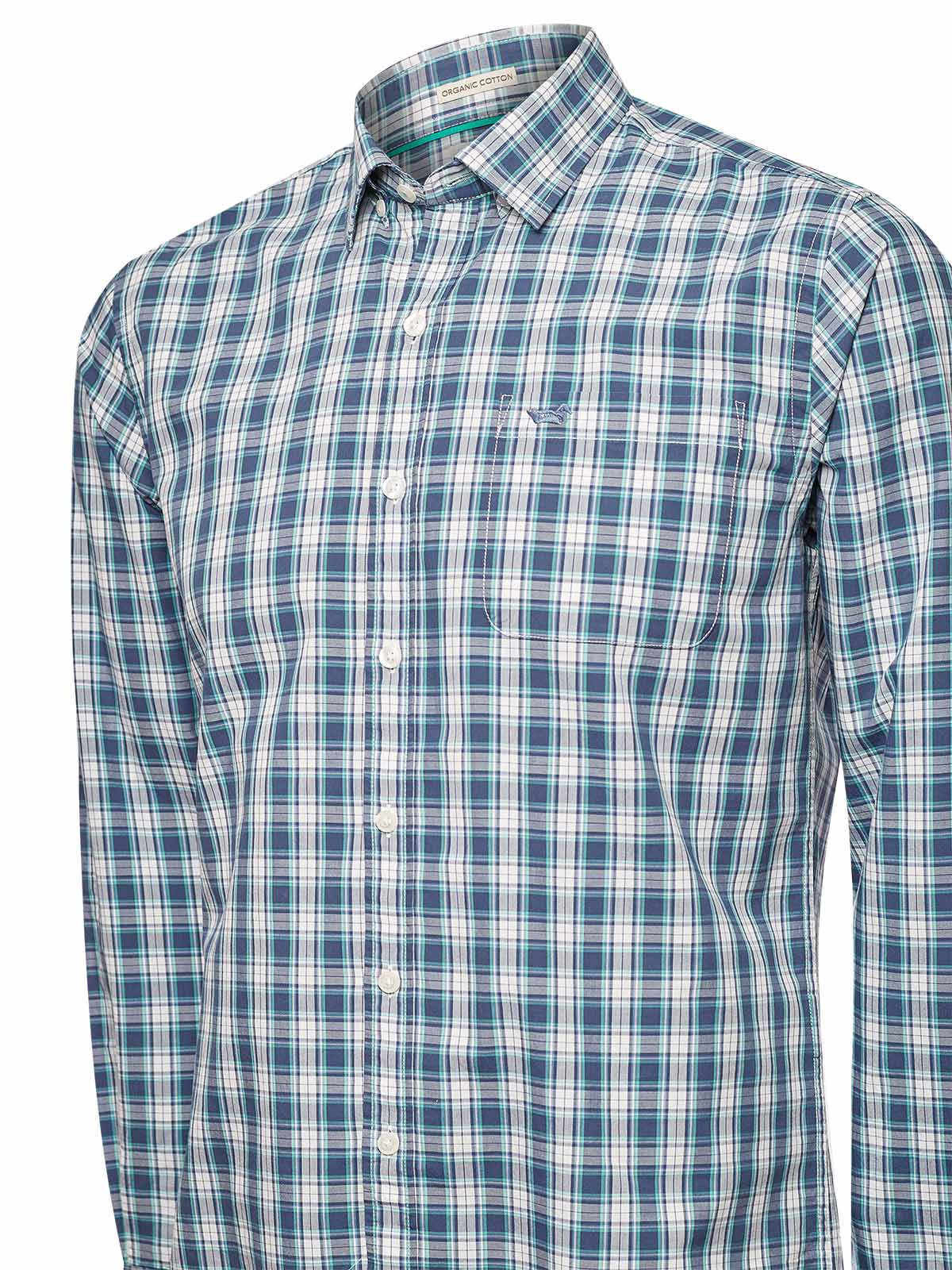 CAMISA ALGODÓN ORG HOMBRE LIGHTER VERDE OSCURO ROCKFORD - 4