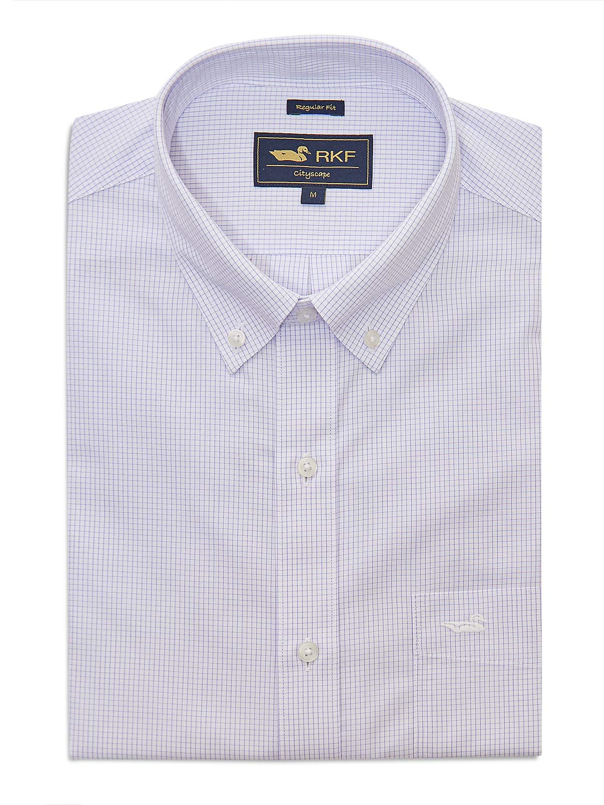 CAMISA LIBRE DE ARRUGAS ALGODÓN HOMBRE LILA ROCKFORD - 1