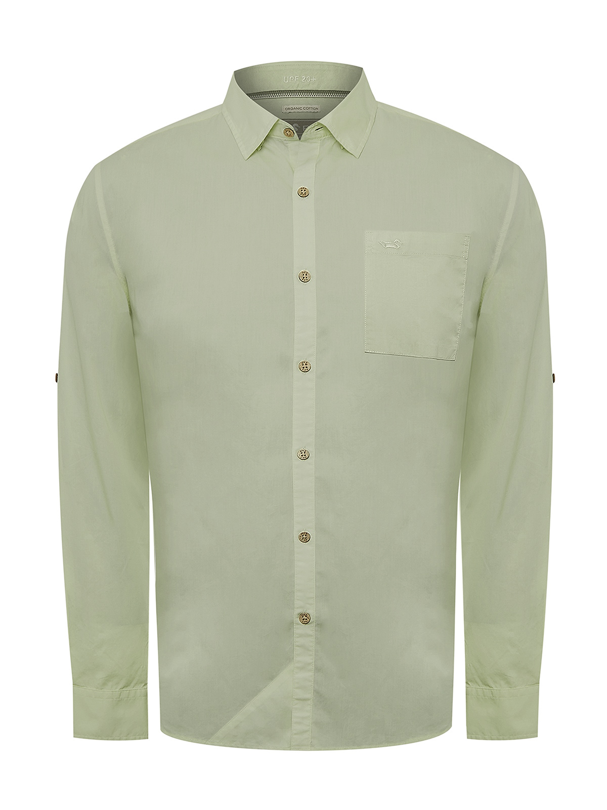 CAMISA ALGODÓN ORGÁNICO HOMBRE GALITON VERDE ROCKFORD - 1