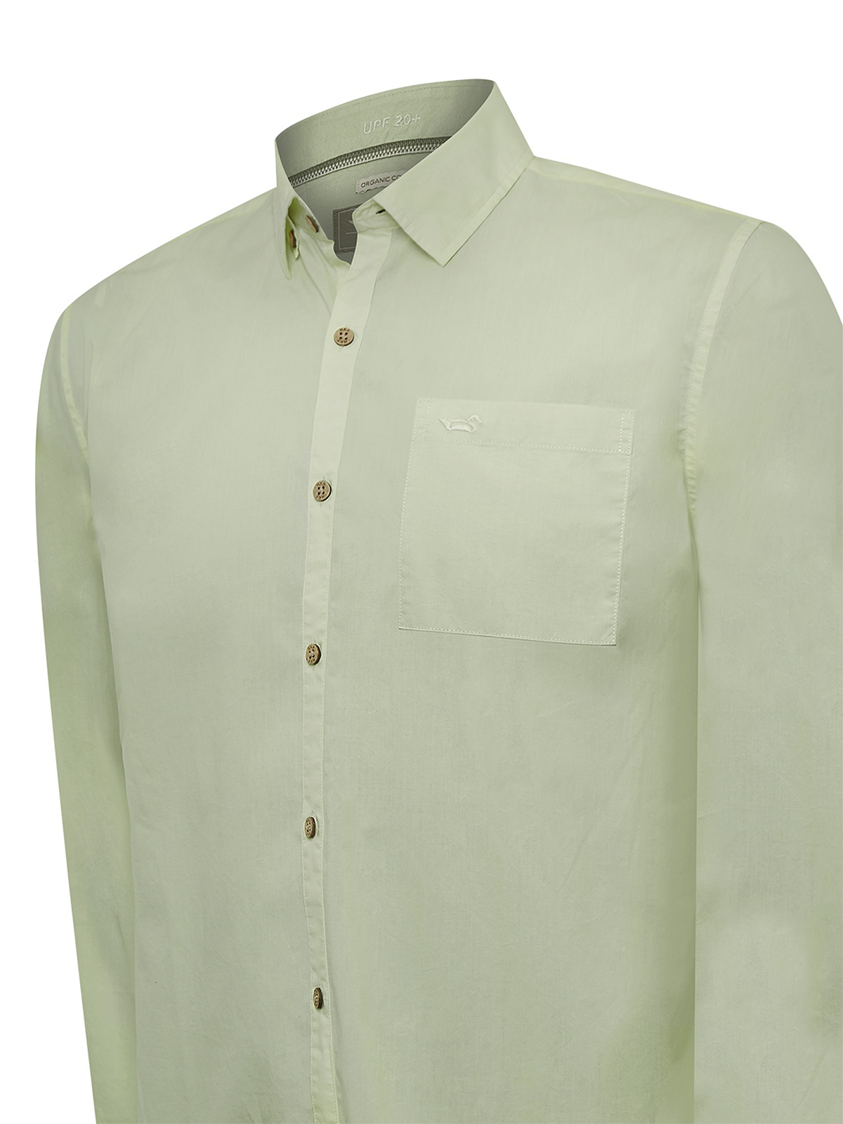CAMISA ALGODÓN ORGÁNICO HOMBRE GALITON VERDE ROCKFORD - 4