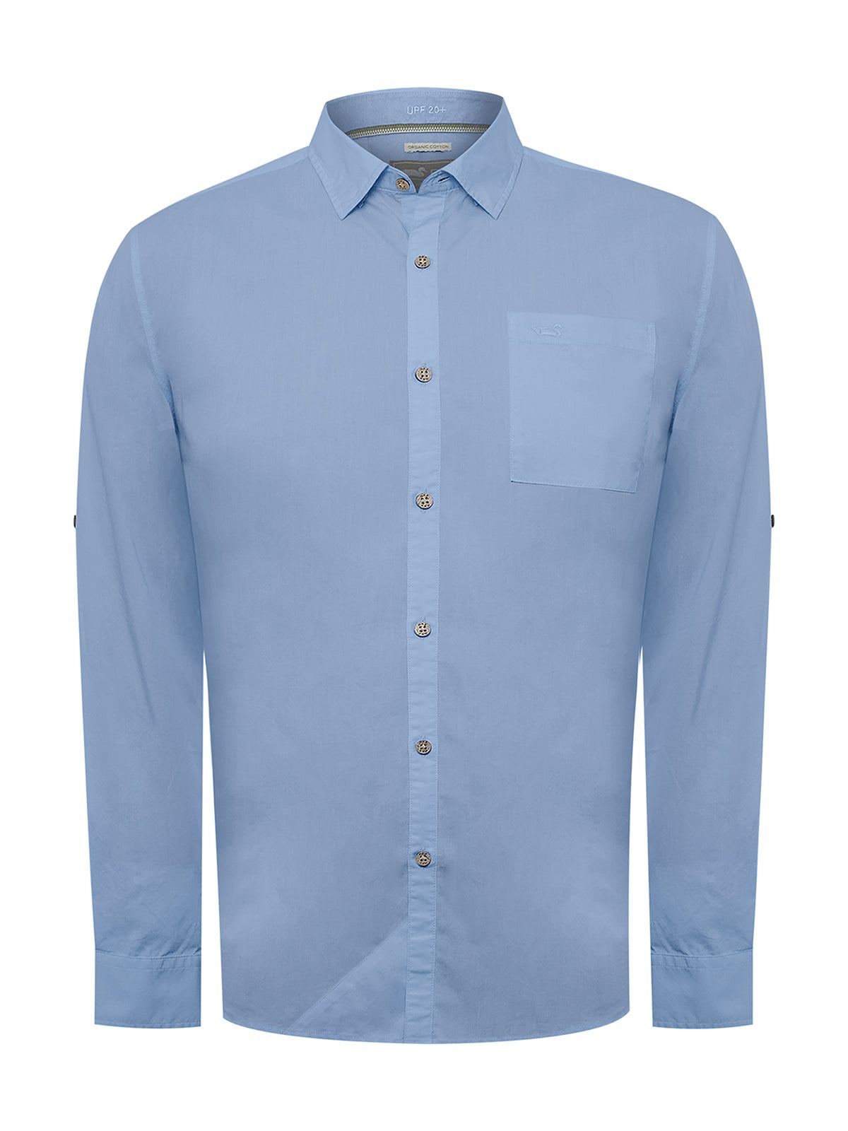 CAMISA ALGODÓN ORG HOMBRE GALITON AZUL CLARO ROCKFORD - 1