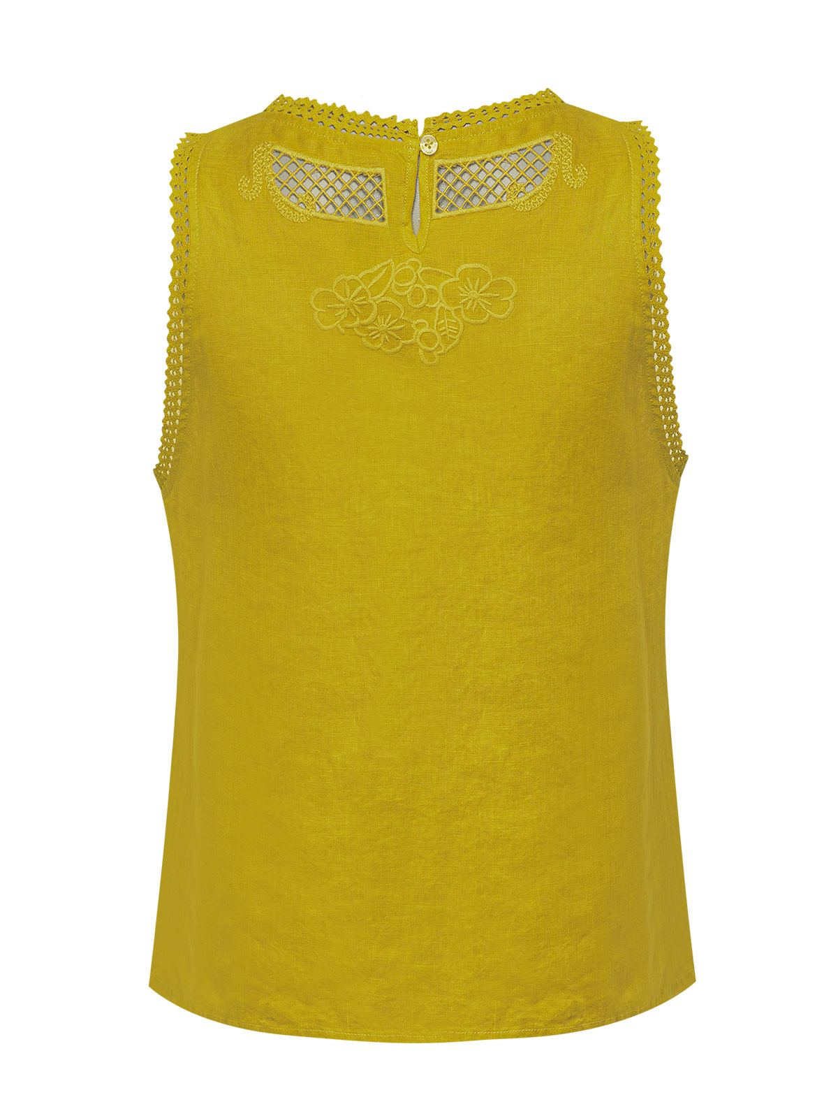 BLUSA LINO ORGÁNICO MUJER CLEEP EN COLOR AMARILLO ROCKFORD - 2