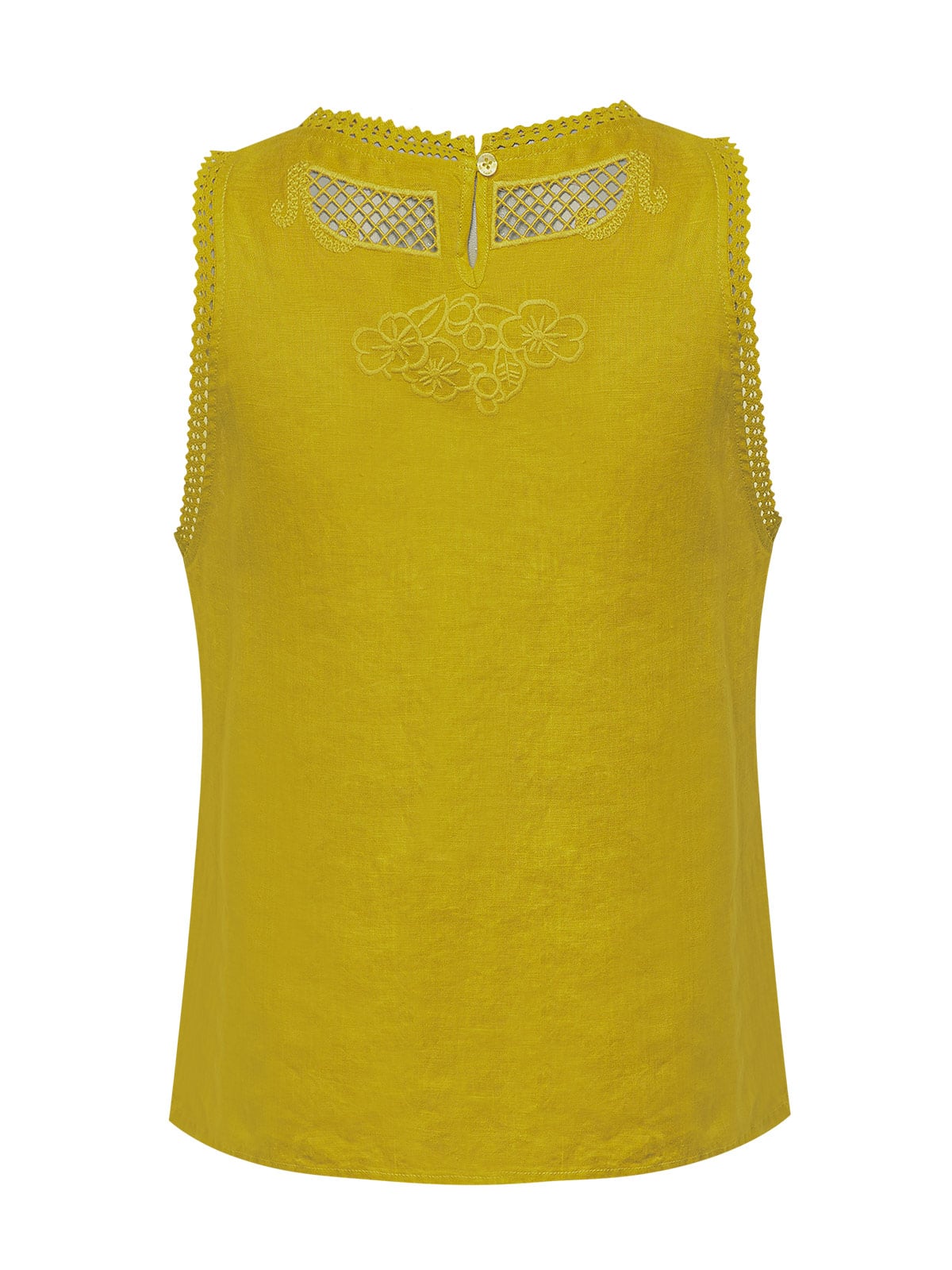 BLUSA LINO ORGÁNICO MUJER CLEEP EN COLOR AMARILLO ROCKFORD - 2