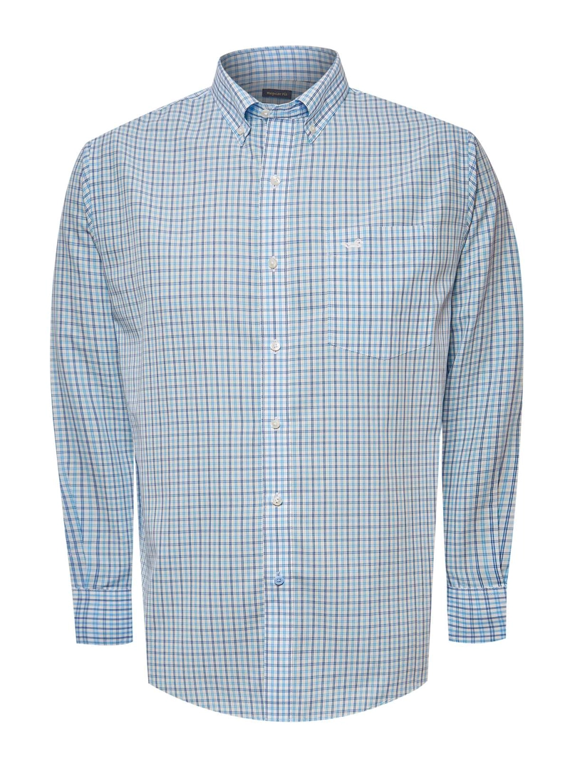 CAMISA LIBRE DE ARRUGAS ALGODON HOMBRE CELESTE ROCKFORD - 2
