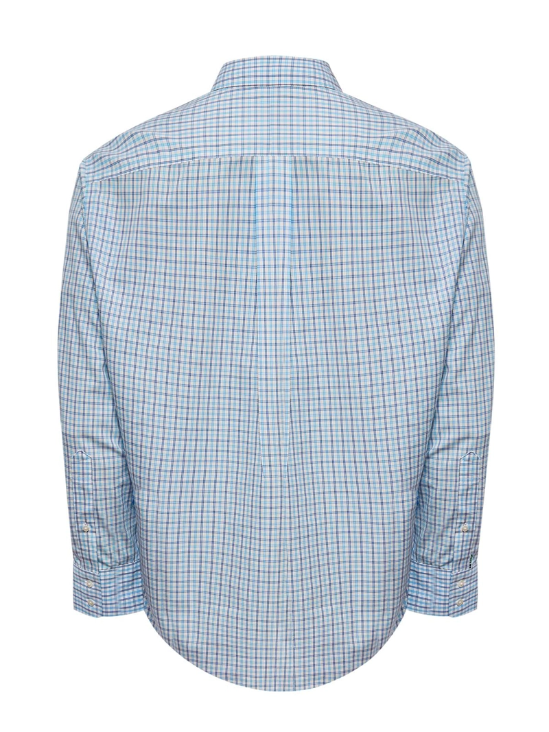 CAMISA LIBRE DE ARRUGAS ALGODON HOMBRE CELESTE ROCKFORD - 4