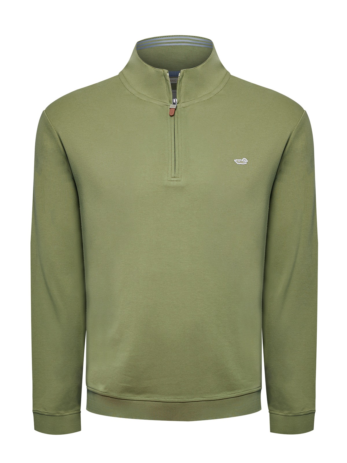 POLERÓN ALGODÓN PIMA HOMBRE RIMINIHALF VERDE ROCKFORD - 1