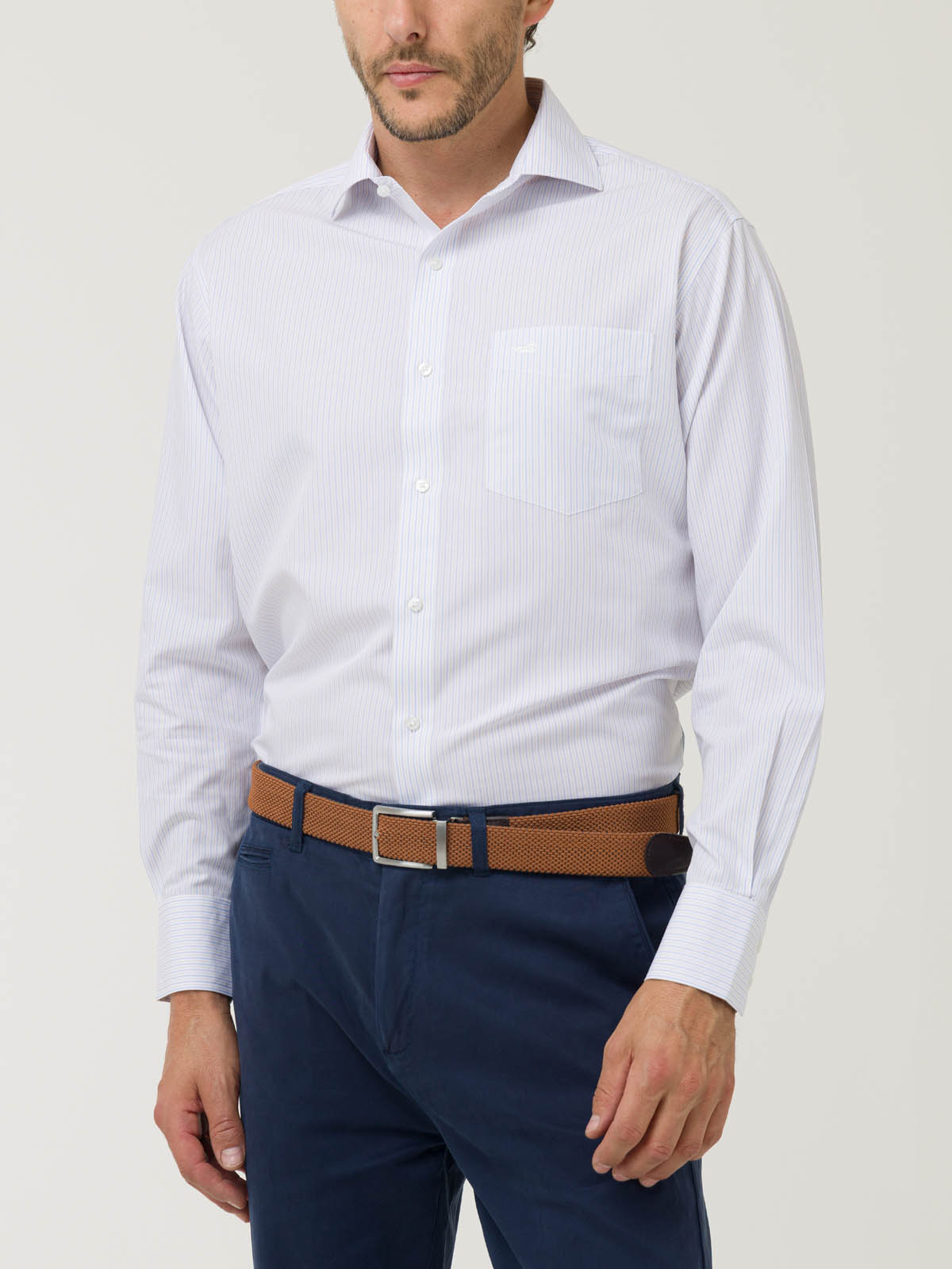 CAMISA LIBRE DE ARRUGAS ALGODÓN HOMBRE BEIGE ROCKFORD - 6