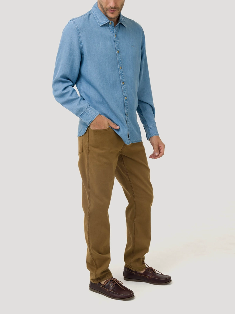 JEANS ALGODÓN HOMBRE BAYEN COLOR CAFE ROCKFORD - 9