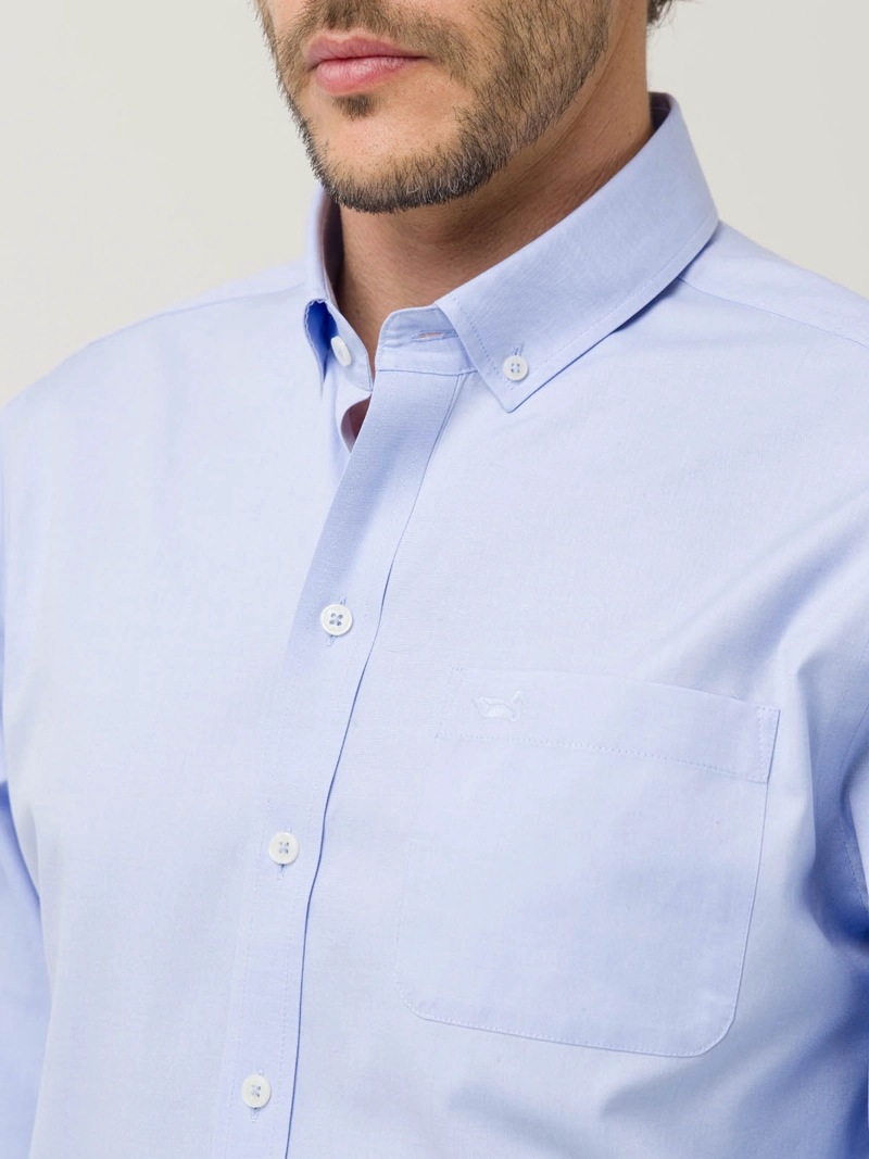 CAMISA ALGODON HOMBRE FARIFAX AZUL ROCKFORD - 4