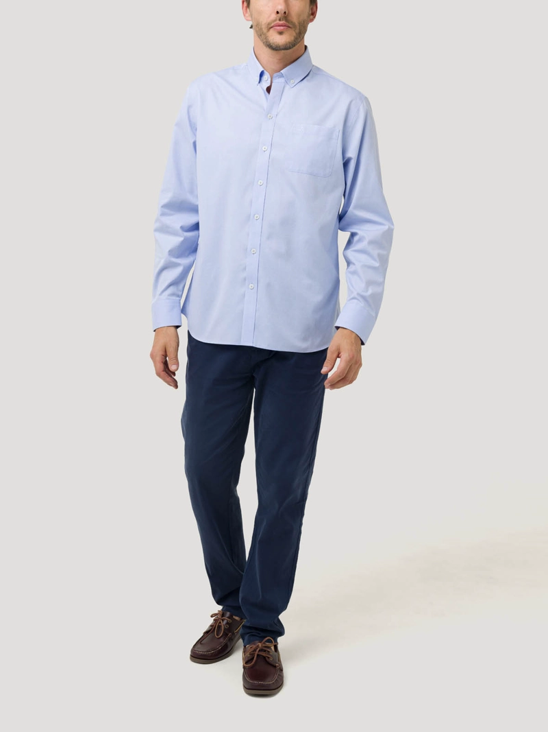 CAMISA ALGODON HOMBRE FARIFAX AZUL ROCKFORD - 6