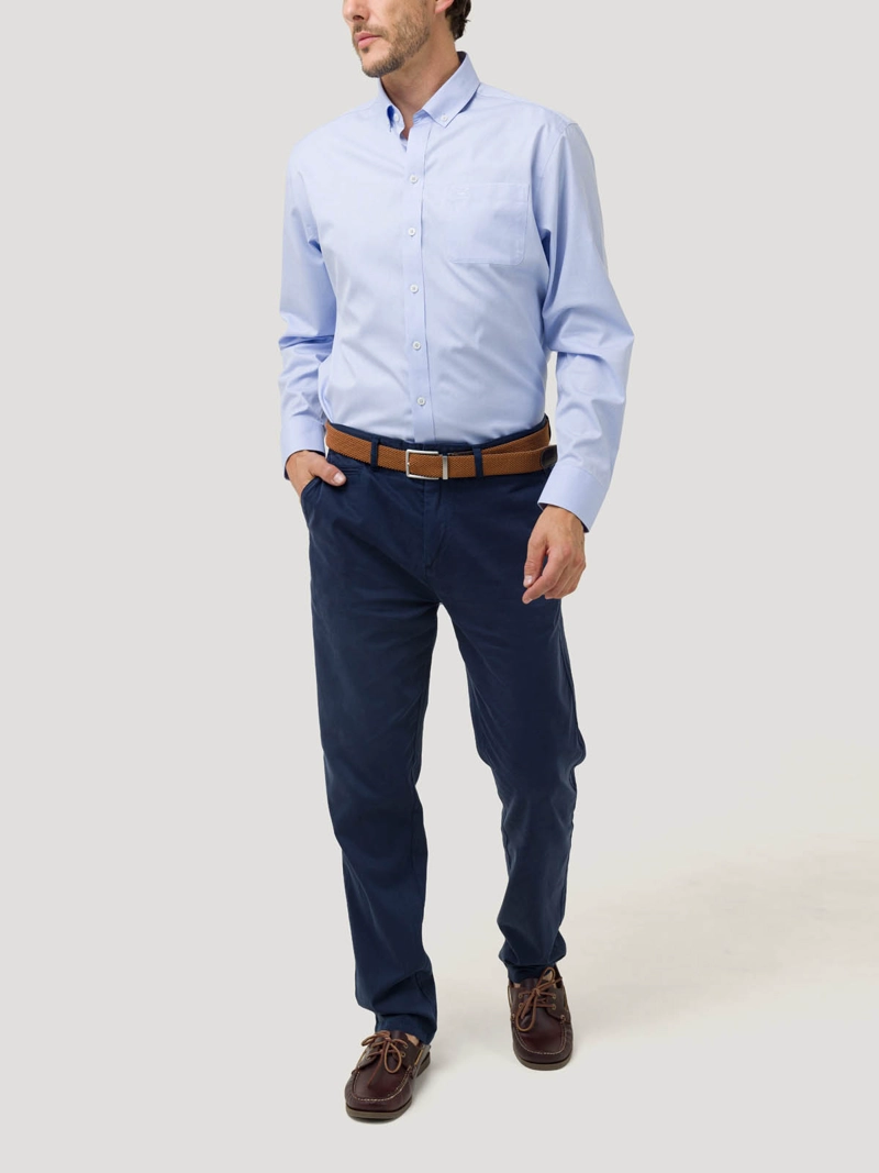 CAMISA ALGODON HOMBRE FARIFAX AZUL ROCKFORD - 7