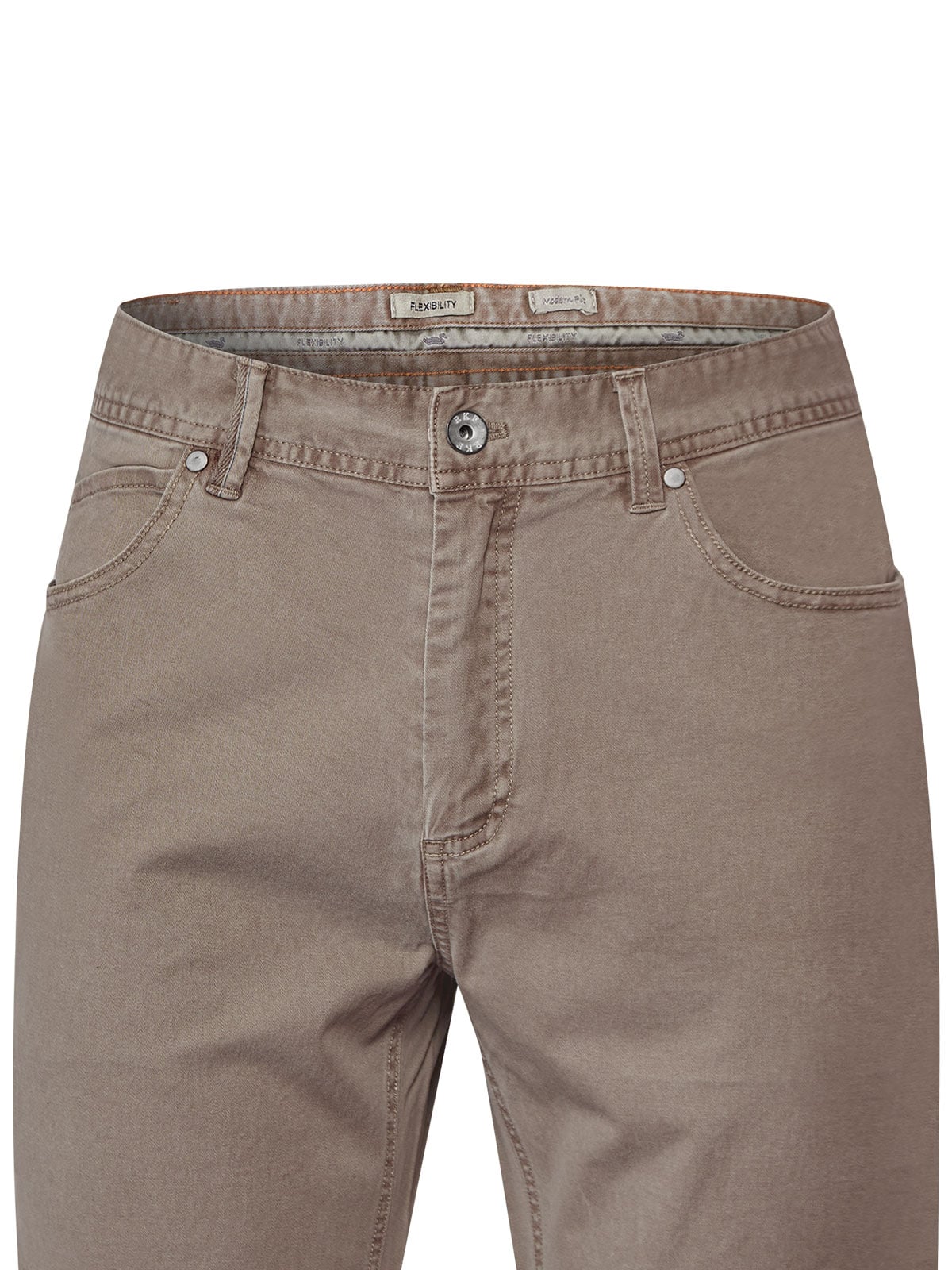 PANTALÓN ALGODÓN HOMBRE FIVE EN COLOR CAFE ROCKFORD - 4