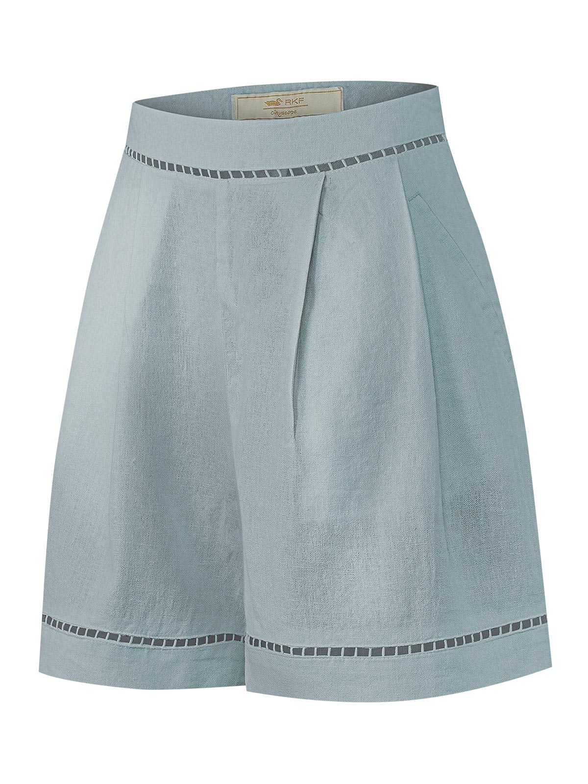 SHORT LINO ORGÁNICO MUJER ANDES GRIS ROCKFORD - 1