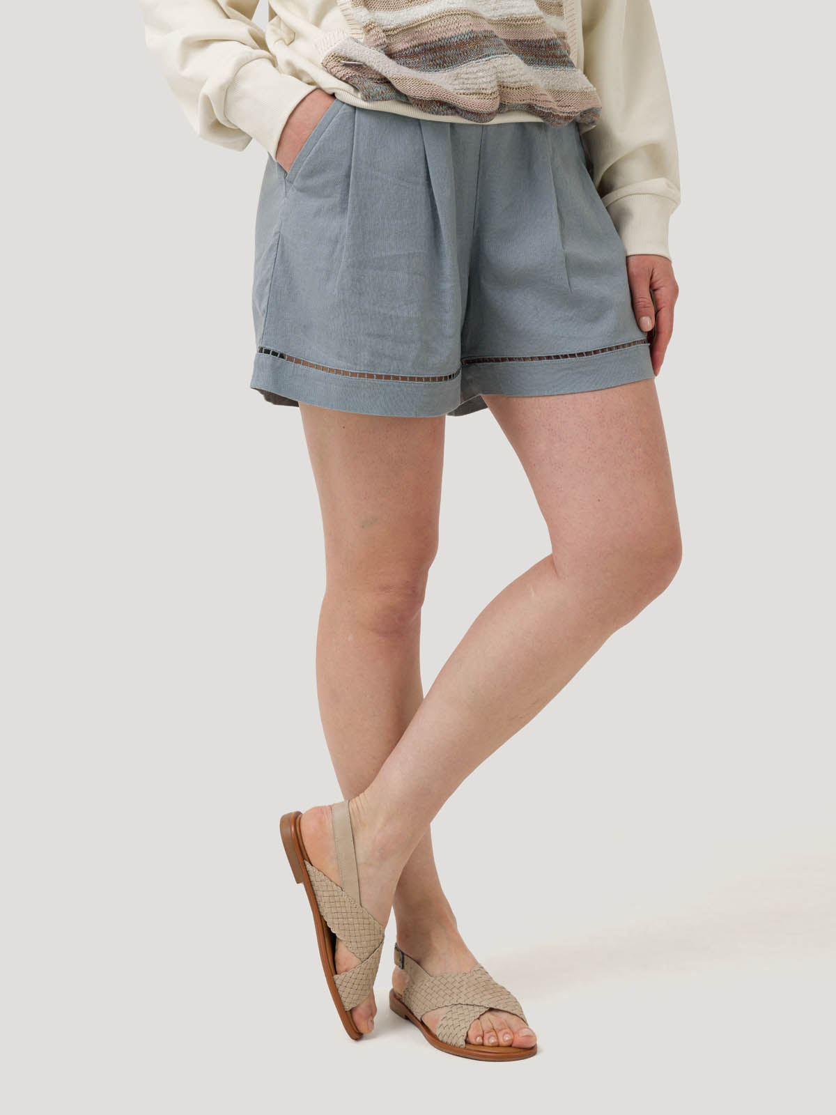 SHORT LINO ORGÁNICO MUJER ANDES GRIS ROCKFORD - 5