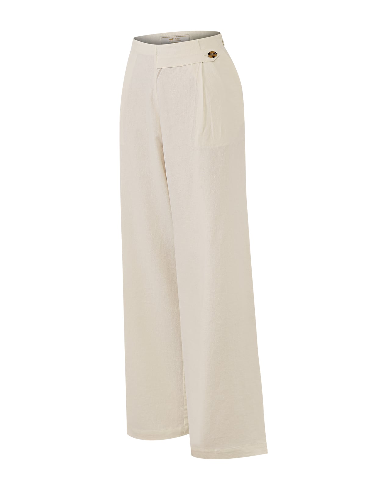 PANTALÓN LINO ORGÁNICO MUJER DANUBIO EN COLOR BLANCO ROCKFORD - 1