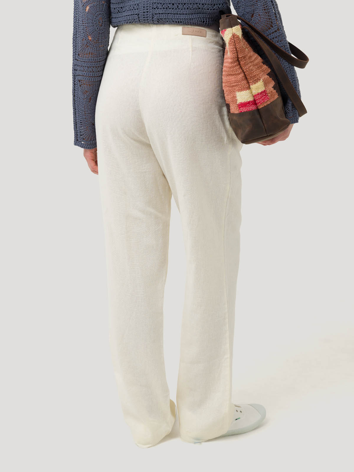 PANTALÓN LINO ORGÁNICO MUJER DANUBIO EN COLOR BLANCO ROCKFORD - 6